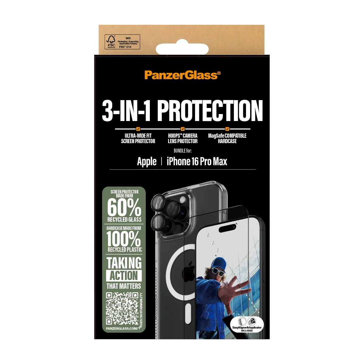 PanzerGlass® 3-in-1 Protection Bundle iPhone 16 Pro Max - Image 3