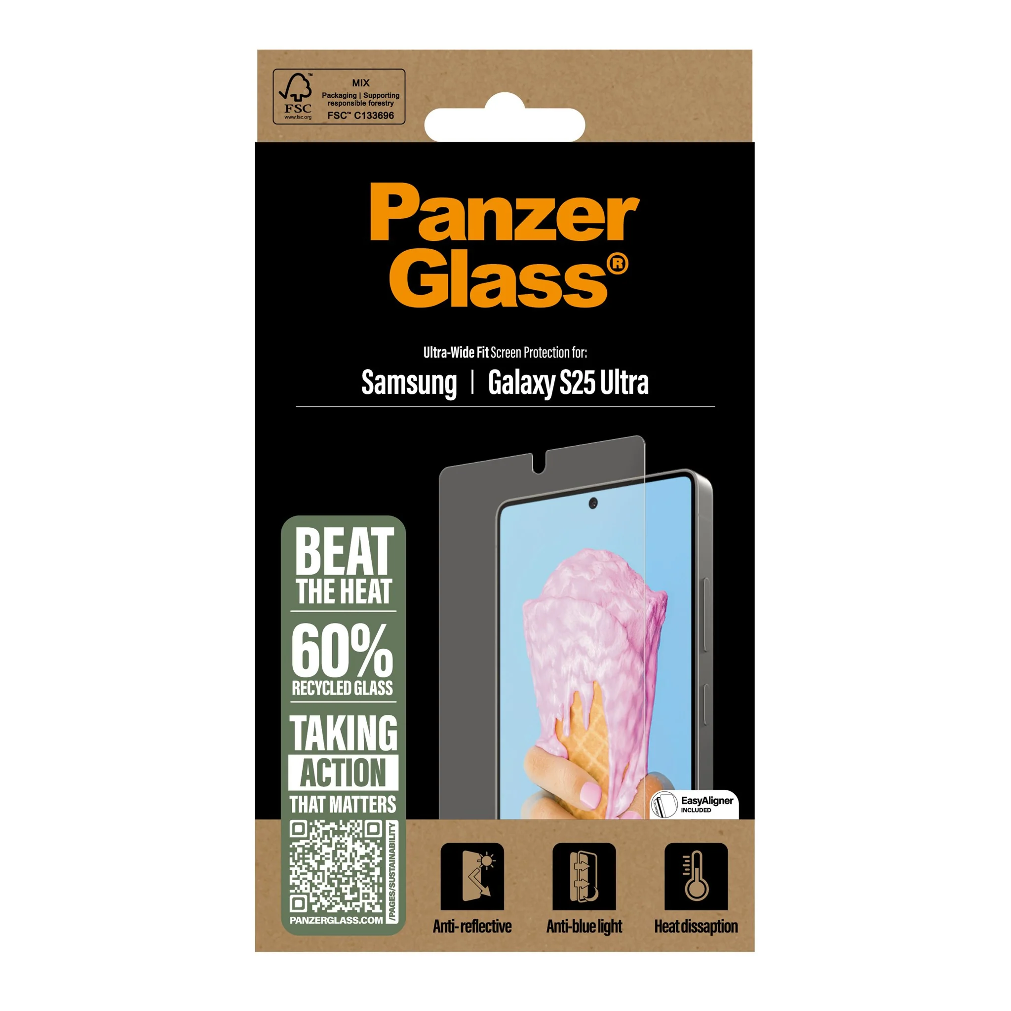 PanzerGlass® All-in-One Screen Protector Samsung Galaxy S25 Ultra | Ultra Wide Fit - Image 3