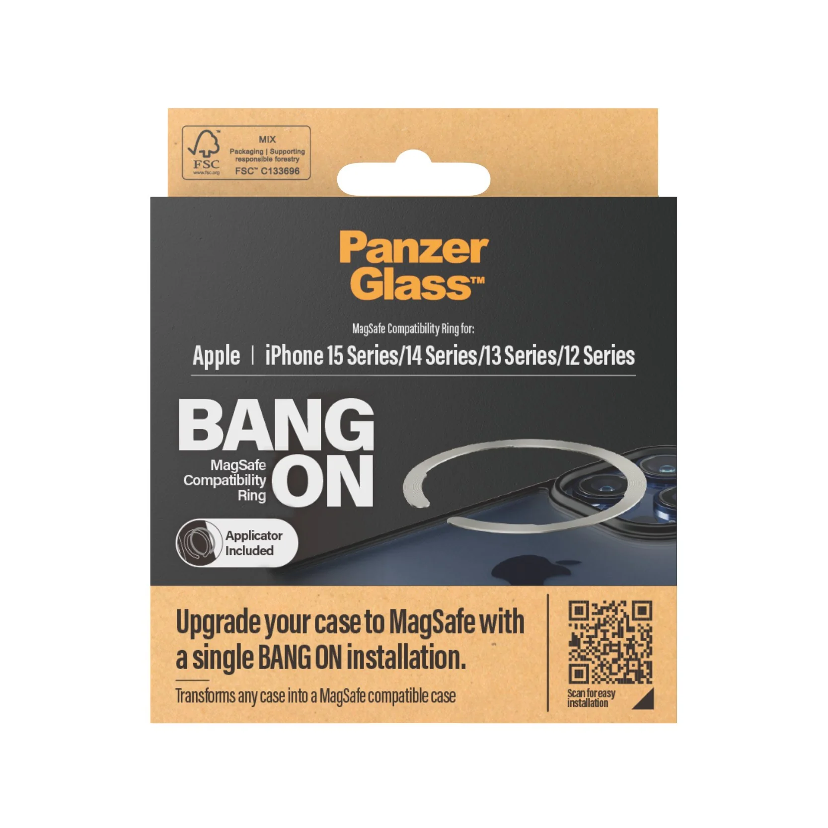 PanzerGlass® Bang On MagSafe Compatibility Ring iPhone 16 | 15 | 14 | 13 | 12 - Image 3