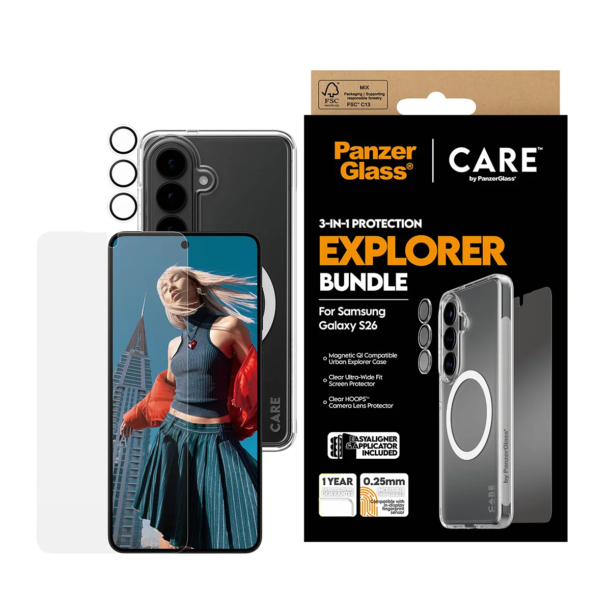 PanzerGlass® | CARE™ by PanzerGlass® 3-in-1 Bundle Samsung Galaxy S26 - Image 2