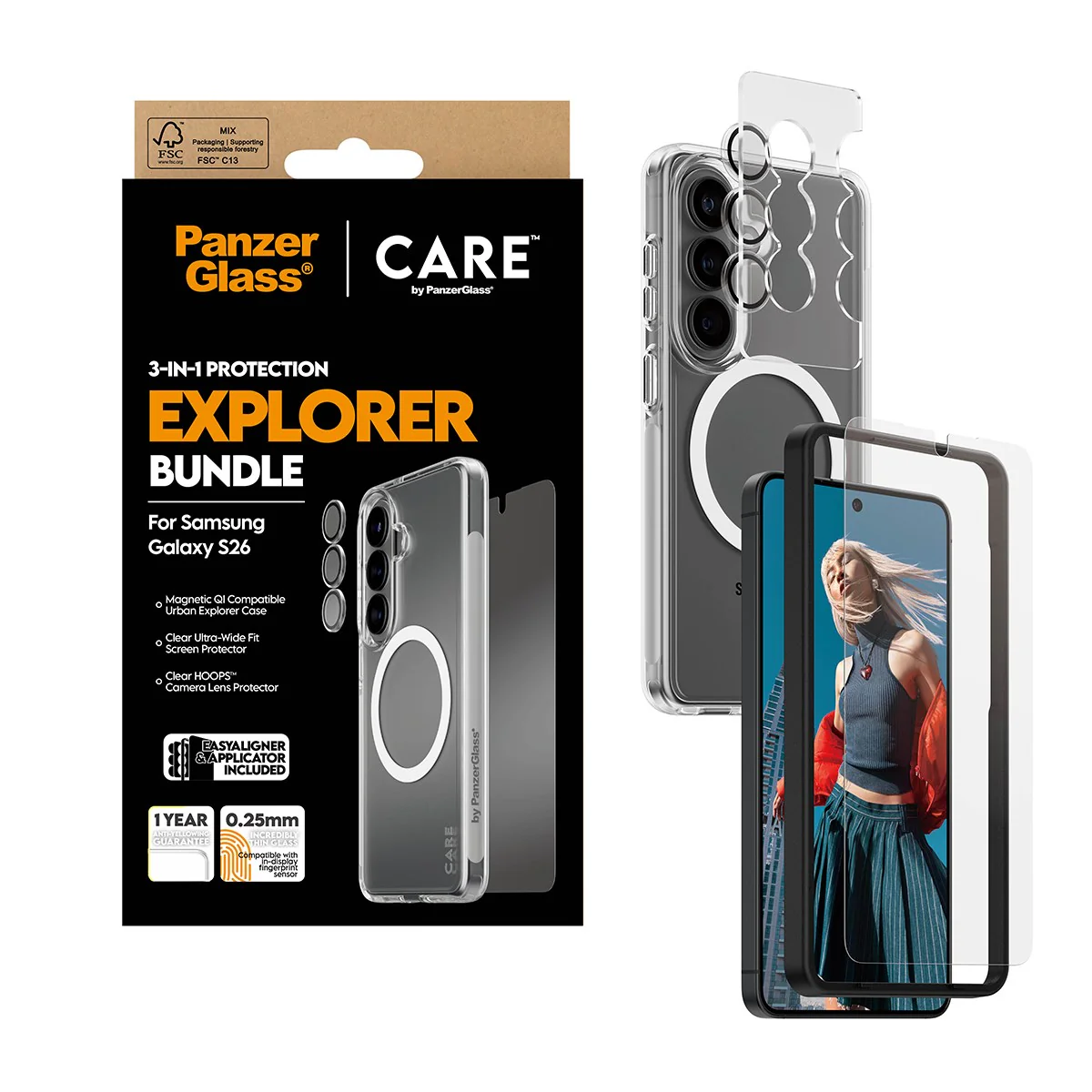 PanzerGlass® | CARE™ by PanzerGlass® 3-in-1 Bundle Samsung Galaxy S26 - Image 5