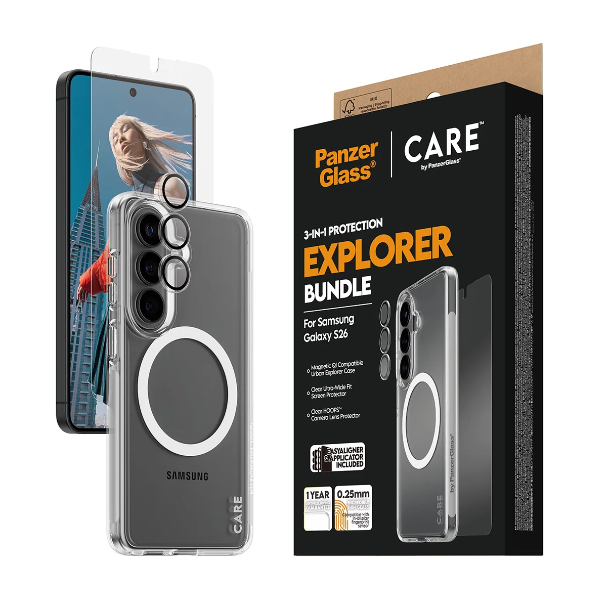 PanzerGlass® | CARE™ by PanzerGlass® 3-in-1 Bundle Samsung Galaxy S26 - Image 6