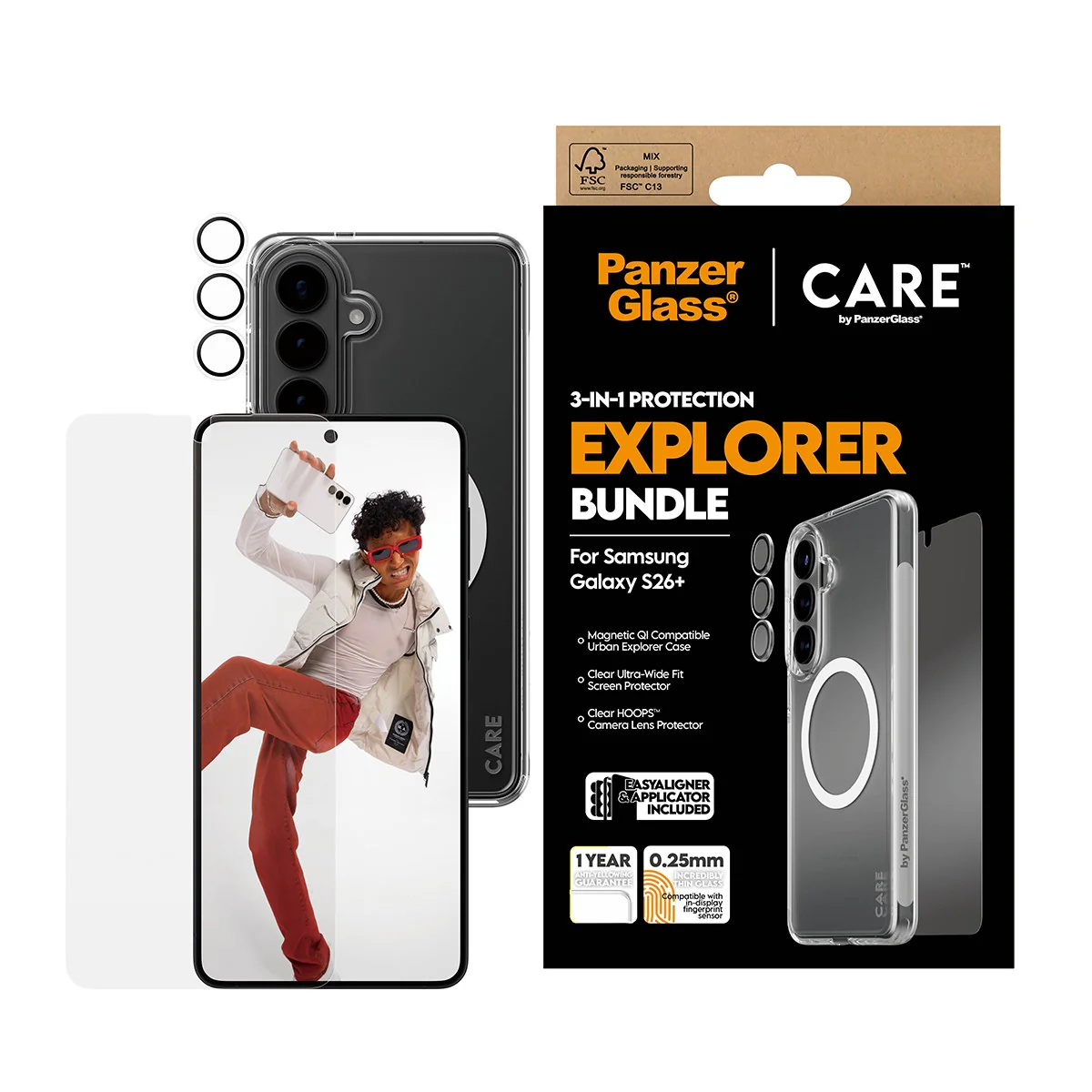 PanzerGlass® | CARE⢠by PanzerGlass® 3-in-1 Bundle Samsung Galaxy S26+ - Image 2
