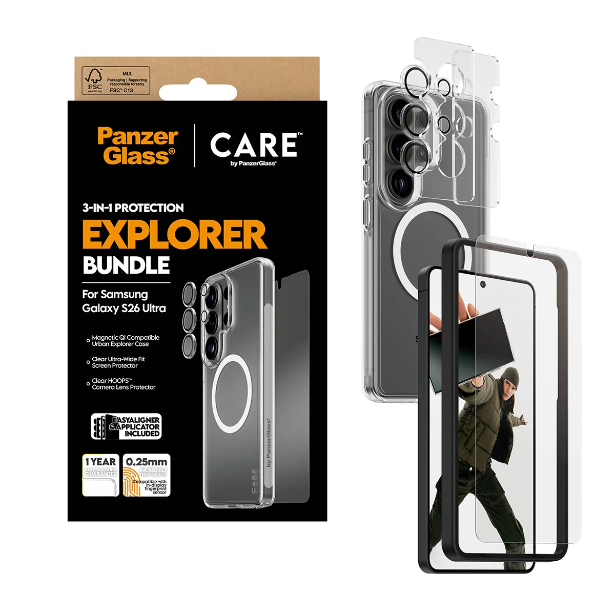 PanzerGlass® | CARE™ by PanzerGlass® 3-in-1 Bundle Samsung Galaxy S26 Ultra - Image 5