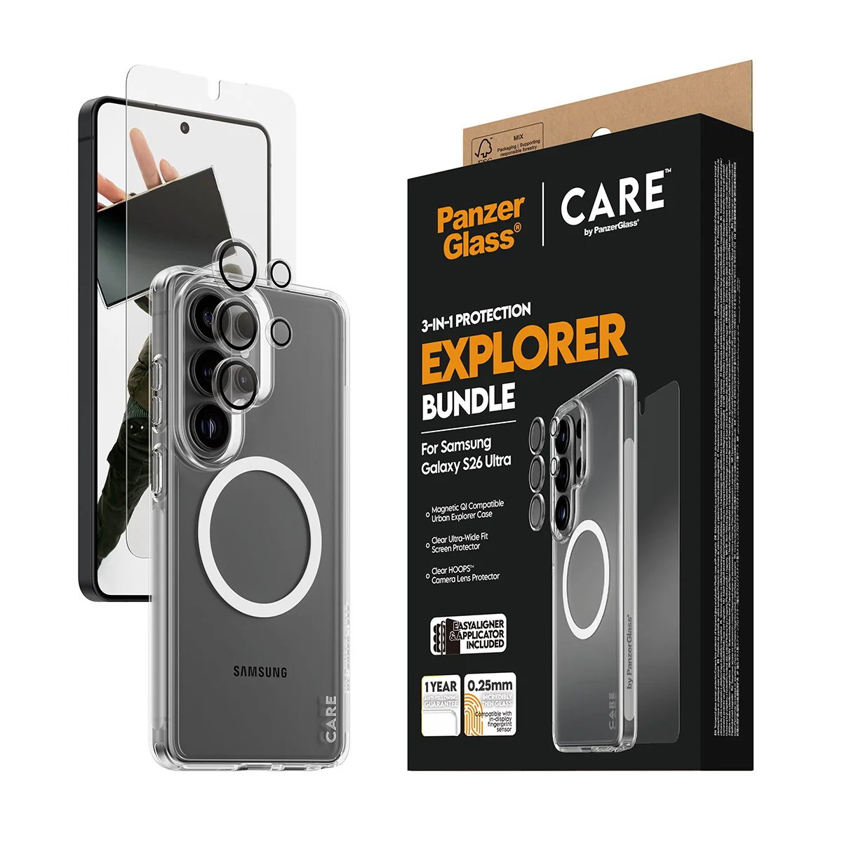 PanzerGlass® | CARE™ by PanzerGlass® 3-in-1 Bundle Samsung Galaxy S26 Ultra - Image 6
