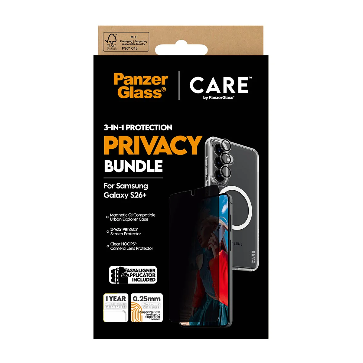 PanzerGlass® | CARE™ by PanzerGlass® Privacy 3-in-1 Bundle Samsung Galaxy S26+ - Image 3