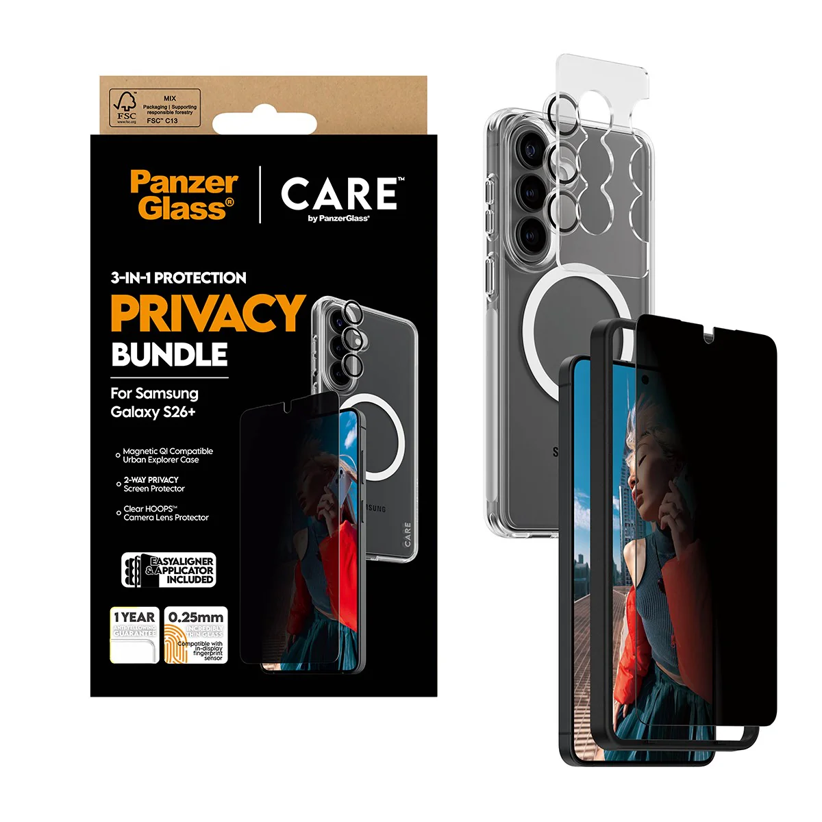 PanzerGlass® | CARE™ by PanzerGlass® Privacy 3-in-1 Bundle Samsung Galaxy S26+ - Image 6