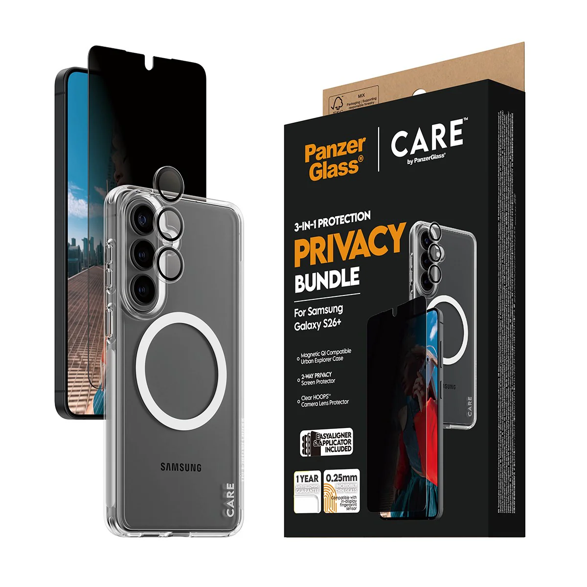 PanzerGlass® | CARE™ by PanzerGlass® Privacy 3-in-1 Bundle Samsung Galaxy S26+ - Image 7