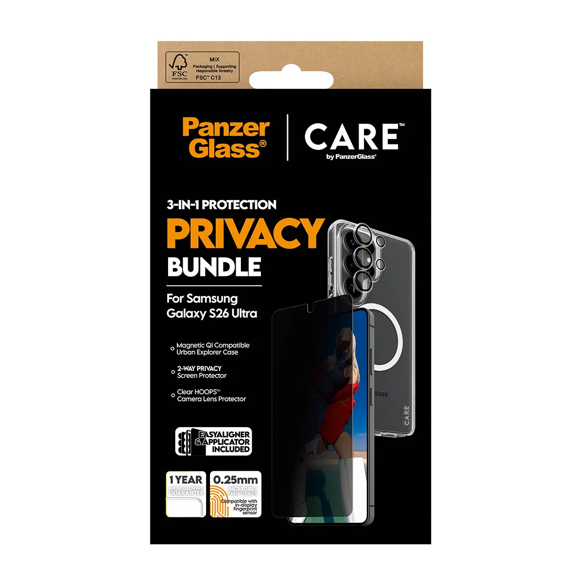 PanzerGlass® | CARE⢠by PanzerGlass® Privacy 3-in-1 Bundle Samsung Galaxy S26 Ultra - Image 3