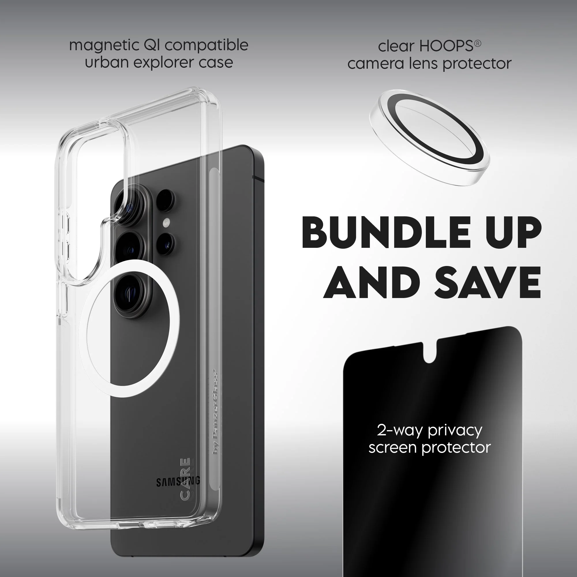 PanzerGlass® | CARE⢠by PanzerGlass® Privacy 3-in-1 Bundle Samsung Galaxy S26 Ultra - Image 9