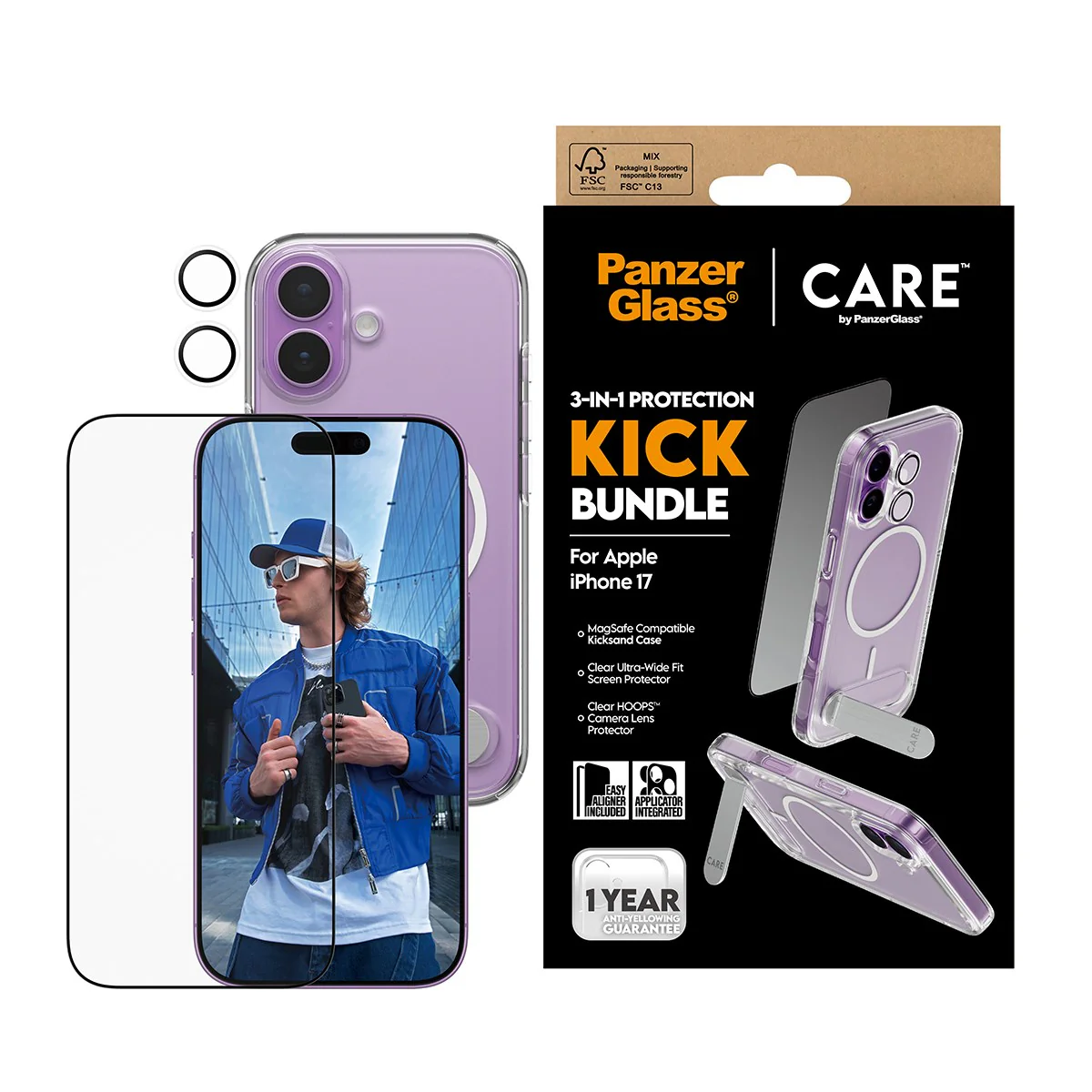 PanzerGlass® | CARE™ by PanzerGlass® 3-in-1 Kick Bundle iPhone 17 - Image 2
