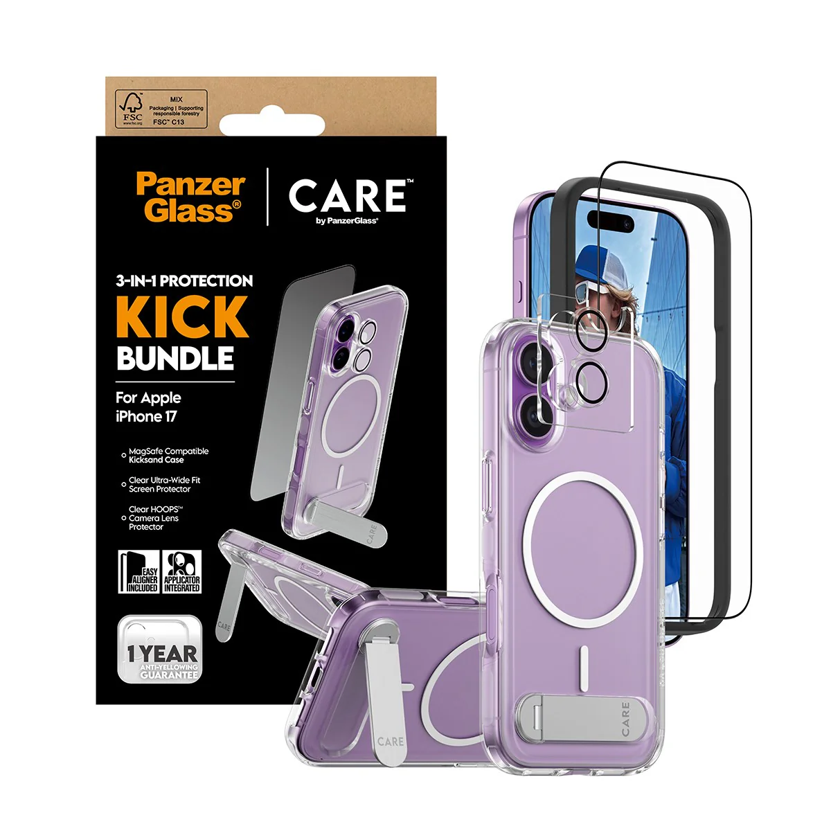 PanzerGlass® | CARE™ by PanzerGlass® 3-in-1 Kick Bundle iPhone 17 - Image 5