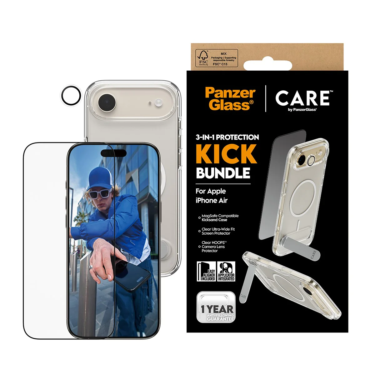 PanzerGlass® | CARE™ by PanzerGlass® 3-in-1 Kick Bundle iPhone Air - Image 2
