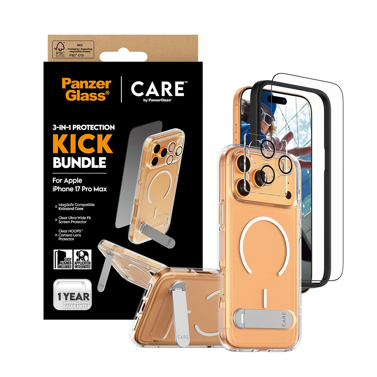 PanzerGlass® | CARE™ by PanzerGlass® 3-in-1 Kick Bundle iPhone 17 Pro Max - Image 5