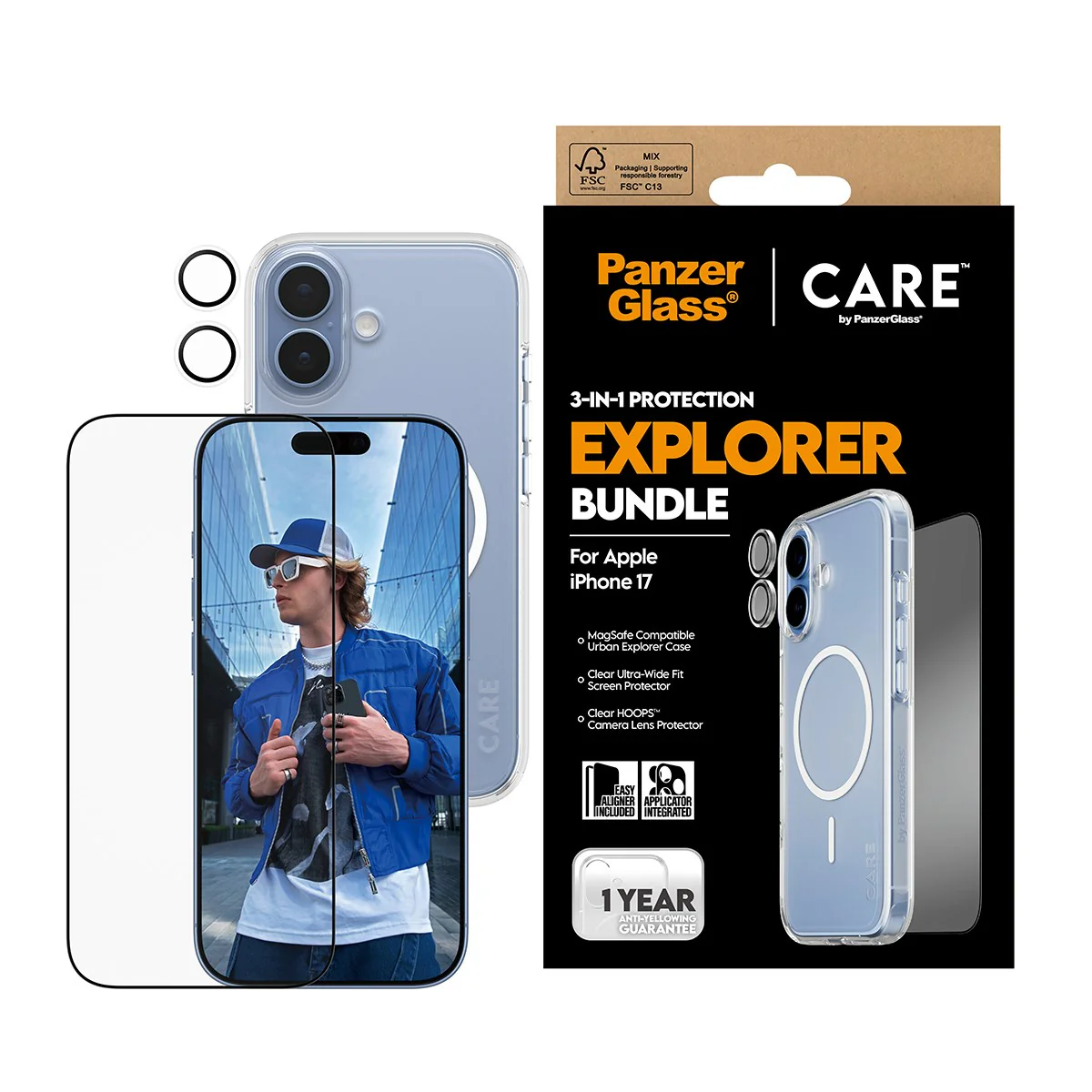 PanzerGlass® | CARE™ by PanzerGlass® 3-in-1 Bundle iPhone 17 - Image 2