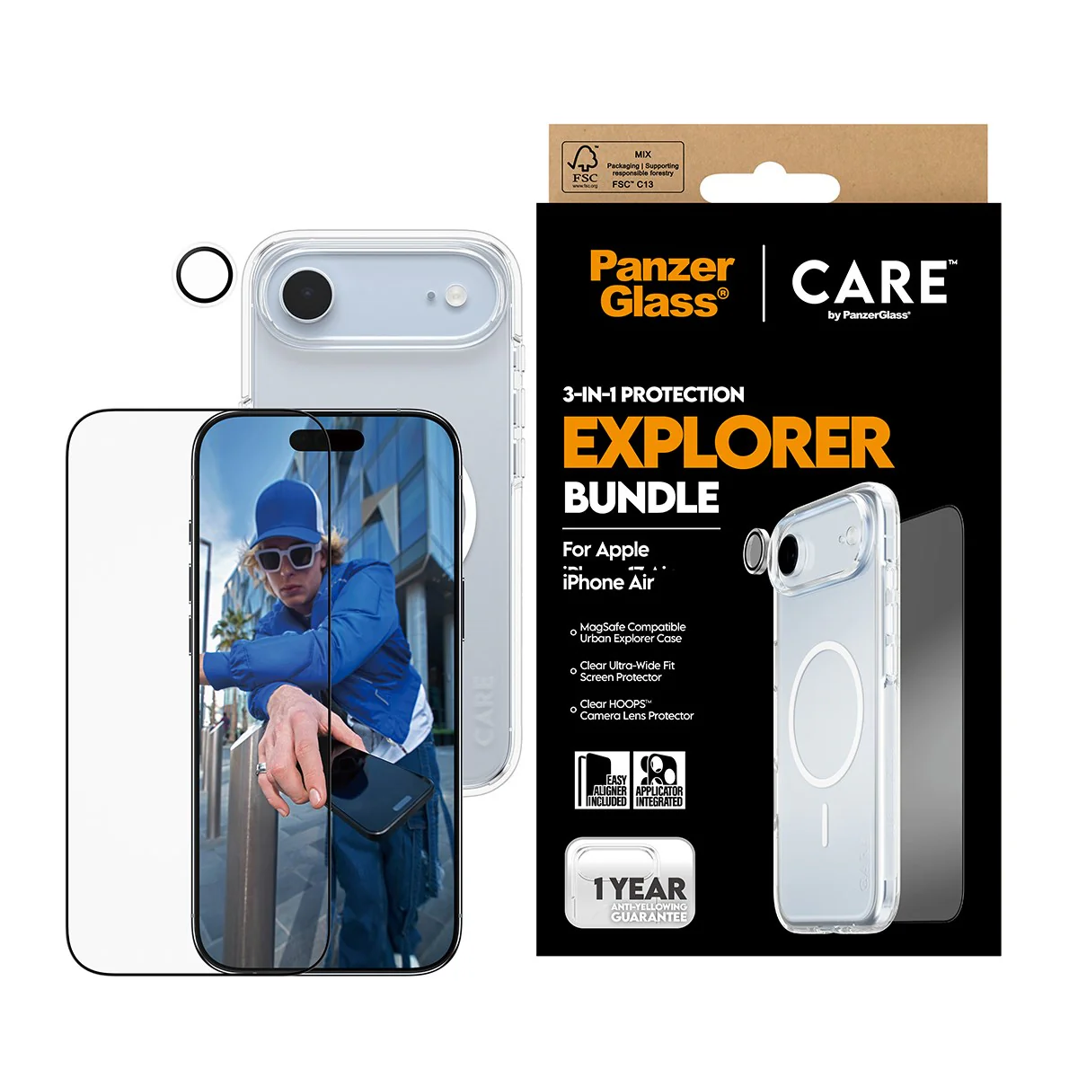 PanzerGlass® | CARE™ by PanzerGlass® 3-in-1 Bundle iPhone Air - Image 2