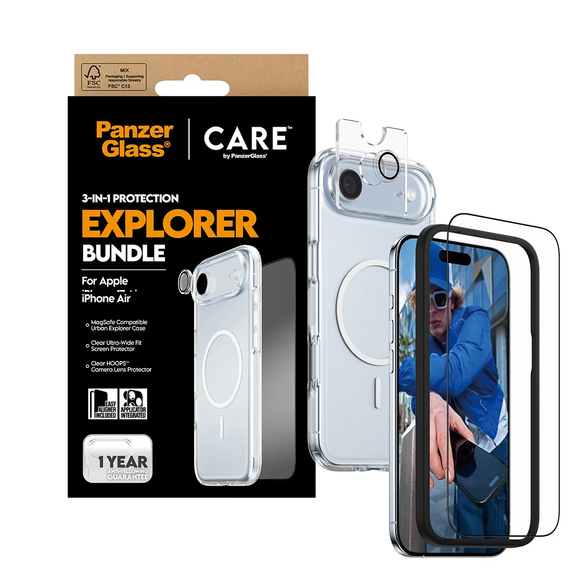 PanzerGlass® | CARE™ by PanzerGlass® 3-in-1 Bundle iPhone Air - Image 5