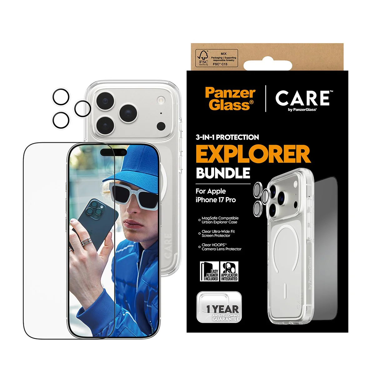PanzerGlass® | CARE™ by PanzerGlass® 3-in-1 Bundle iPhone 17 Pro - Image 2