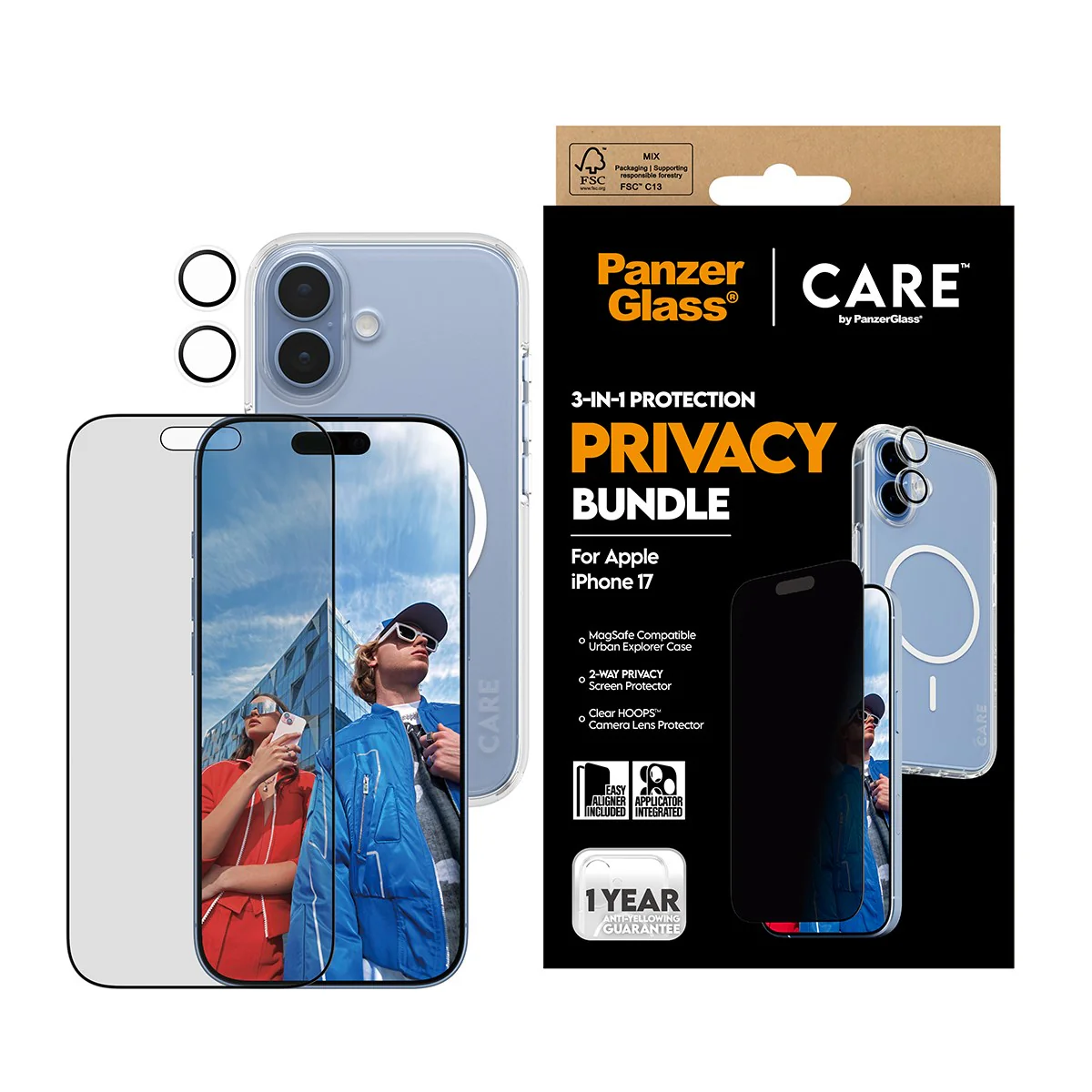 PanzerGlass® | CARE™ by PanzerGlass® 3-in-1 Privacy Bundle iPhone 17 - Image 2