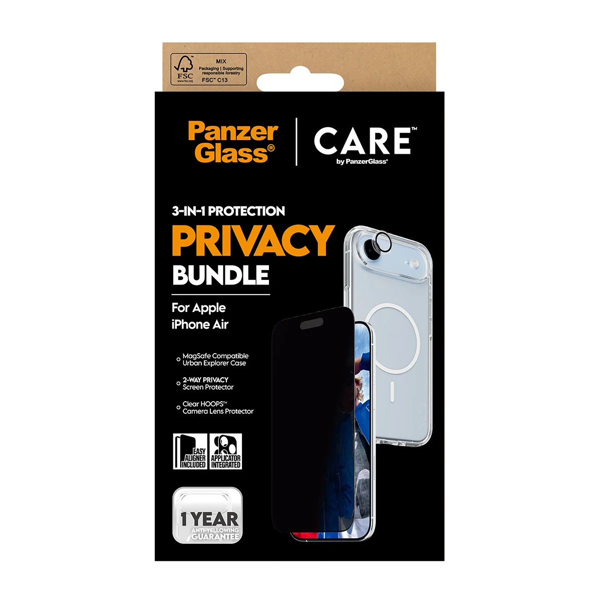 PanzerGlass® | CARE™ by PanzerGlass® 3-in-1 Privacy Bundle iPhone Air - Image 3