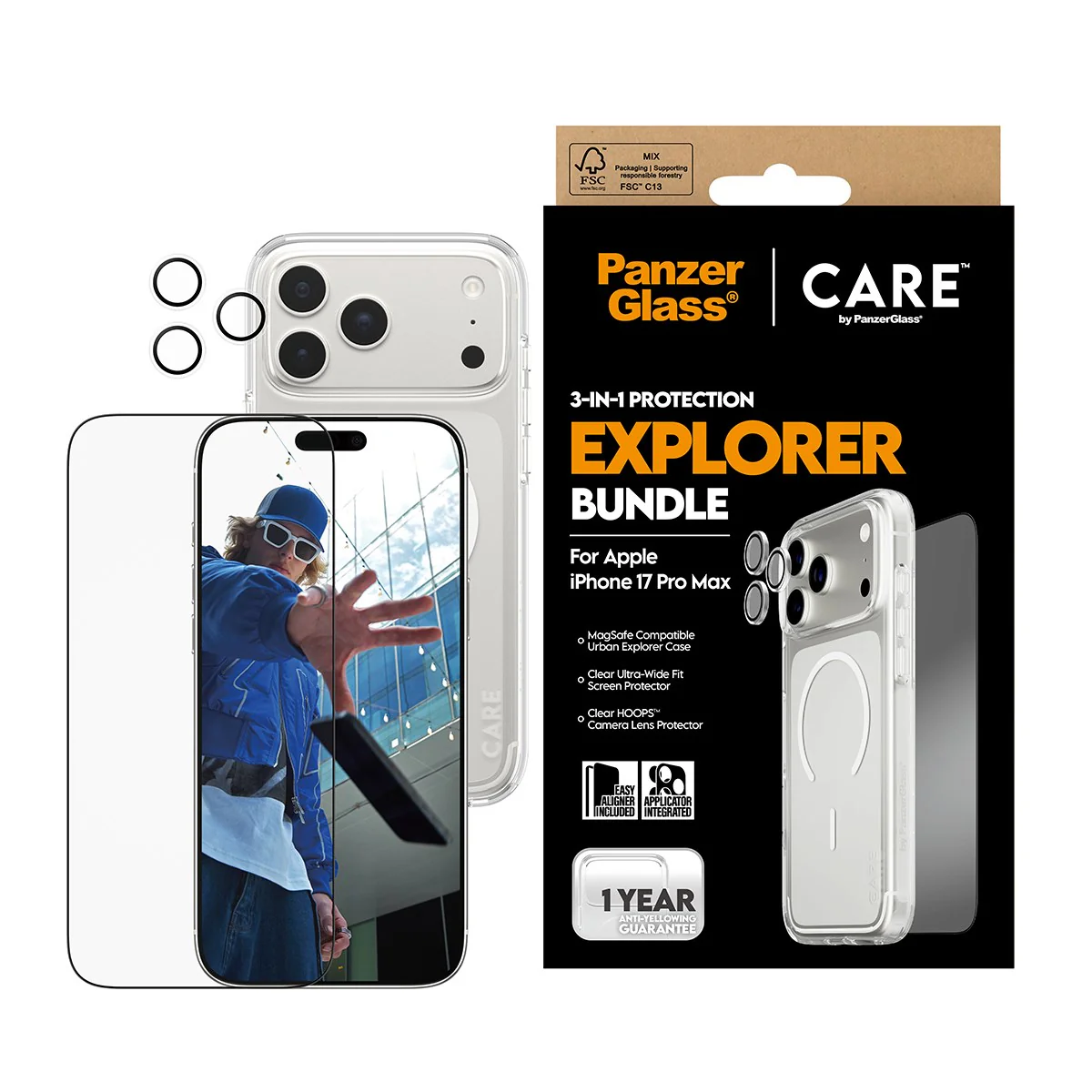 PanzerGlass® | CARE⢠by PanzerGlass® 3-in-1 Bundle iPhone 17 Pro Max - Image 2