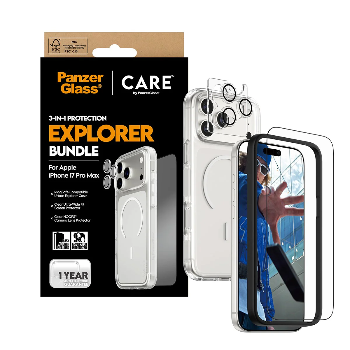 PanzerGlass® | CARE⢠by PanzerGlass® 3-in-1 Bundle iPhone 17 Pro Max - Image 5