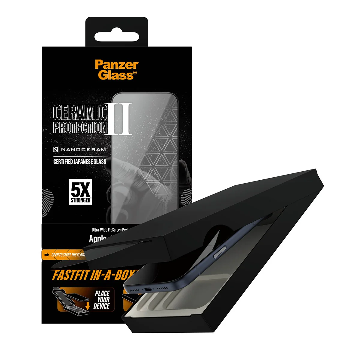PanzerGlassÂź Ceramic Screen Protector iPhone 17 | Ultra-Wide Fit w. FASTFIT IN-A-BOX - Image 5