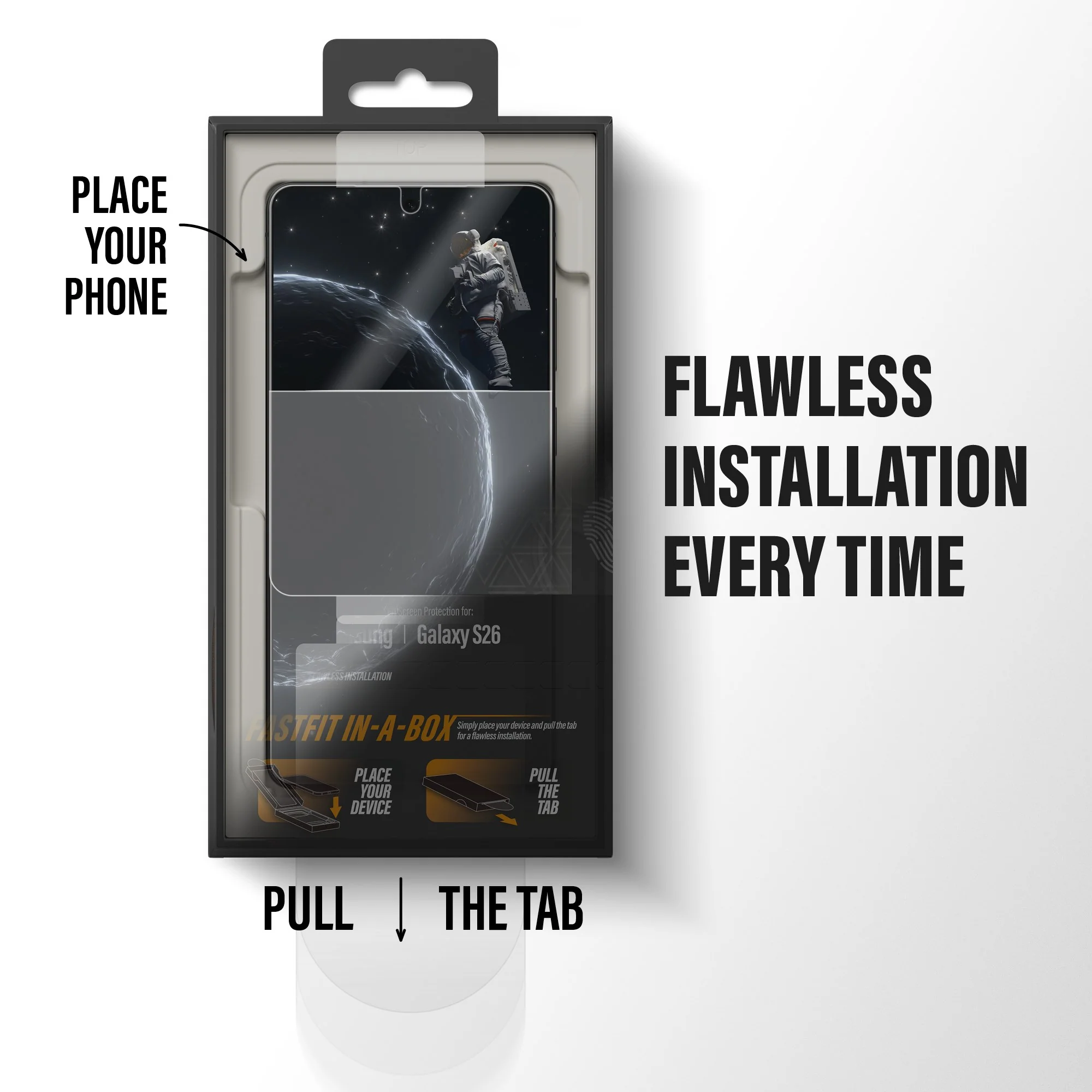 PanzerGlass® Ceramic Screen Protector Samsung Galaxy S26 | Ultra-Wide Fit w. FASTFIT IN-A-BOX - Image 8