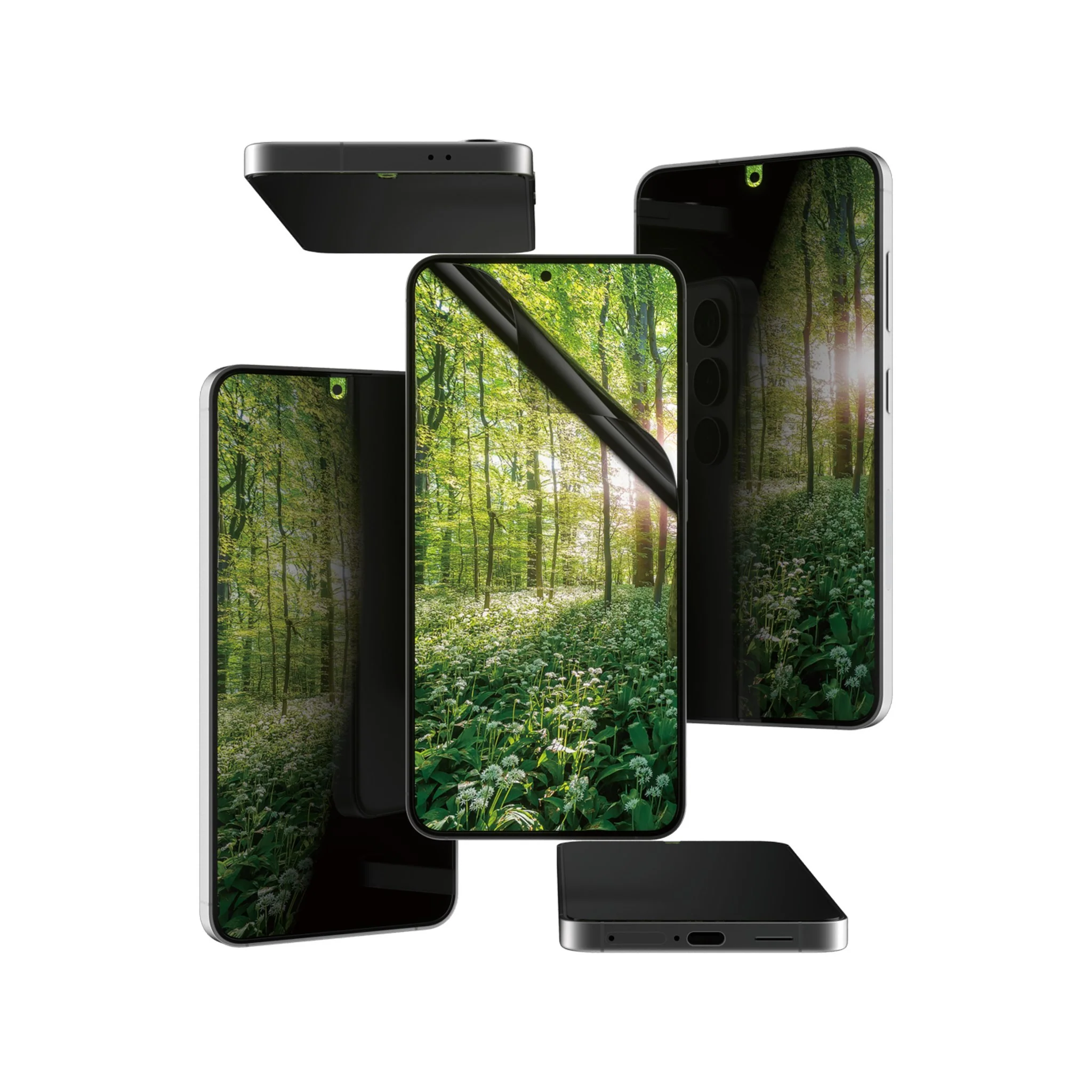PanzerGlassÂź ECO MATRIX 4-Way Privacy Screen Protector Samsung Galaxy S25 | S24 | Ultra-Wide Fit