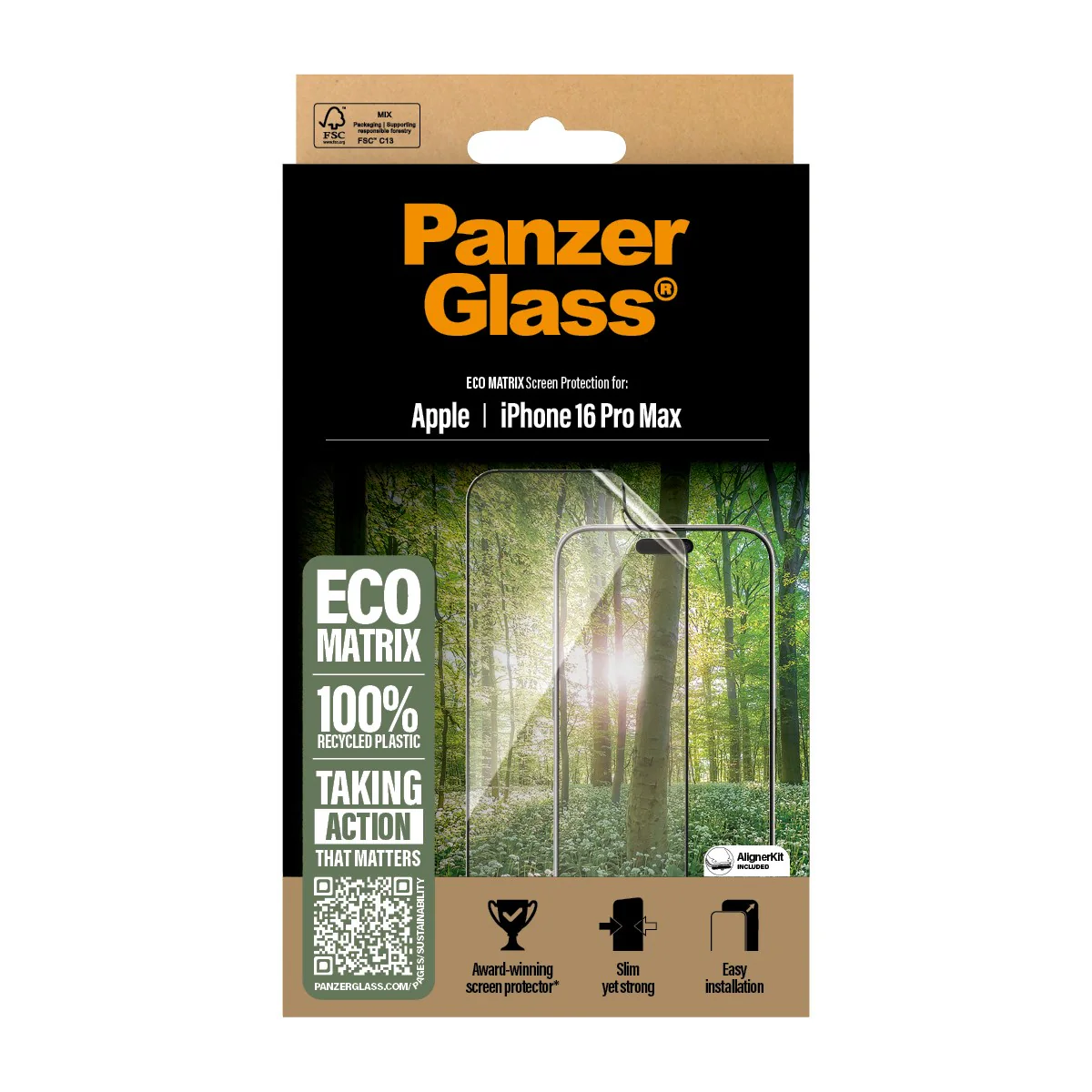 PanzerGlass® ECO MATRIX Screen Protector iPhone 16 Pro Max | Ultra-Wide Fit - Image 3