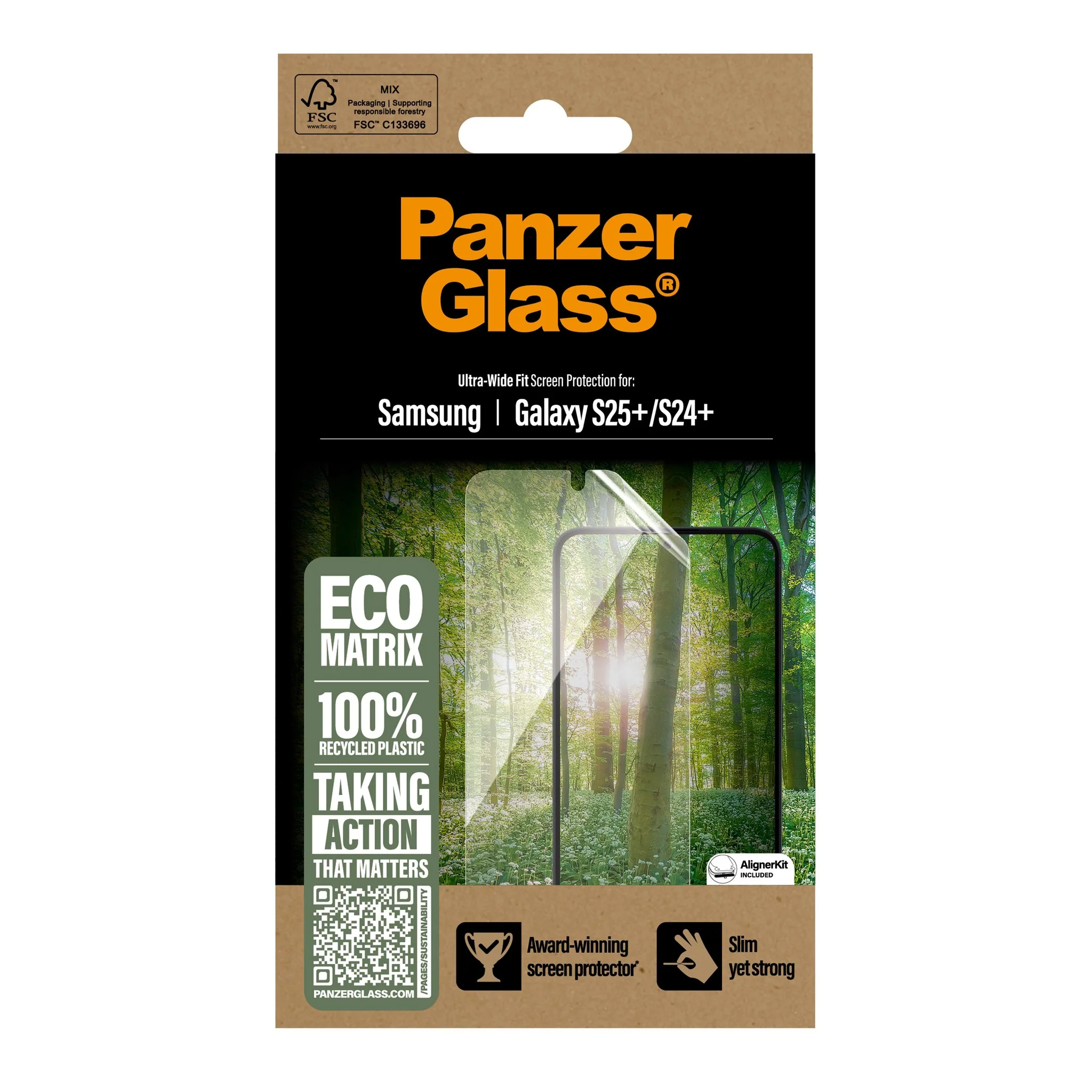 PanzerGlass® ECO MATRIX Screen Protector Samsung Galaxy S25+ | S24+ | Ultra-Wide Fit - Image 3