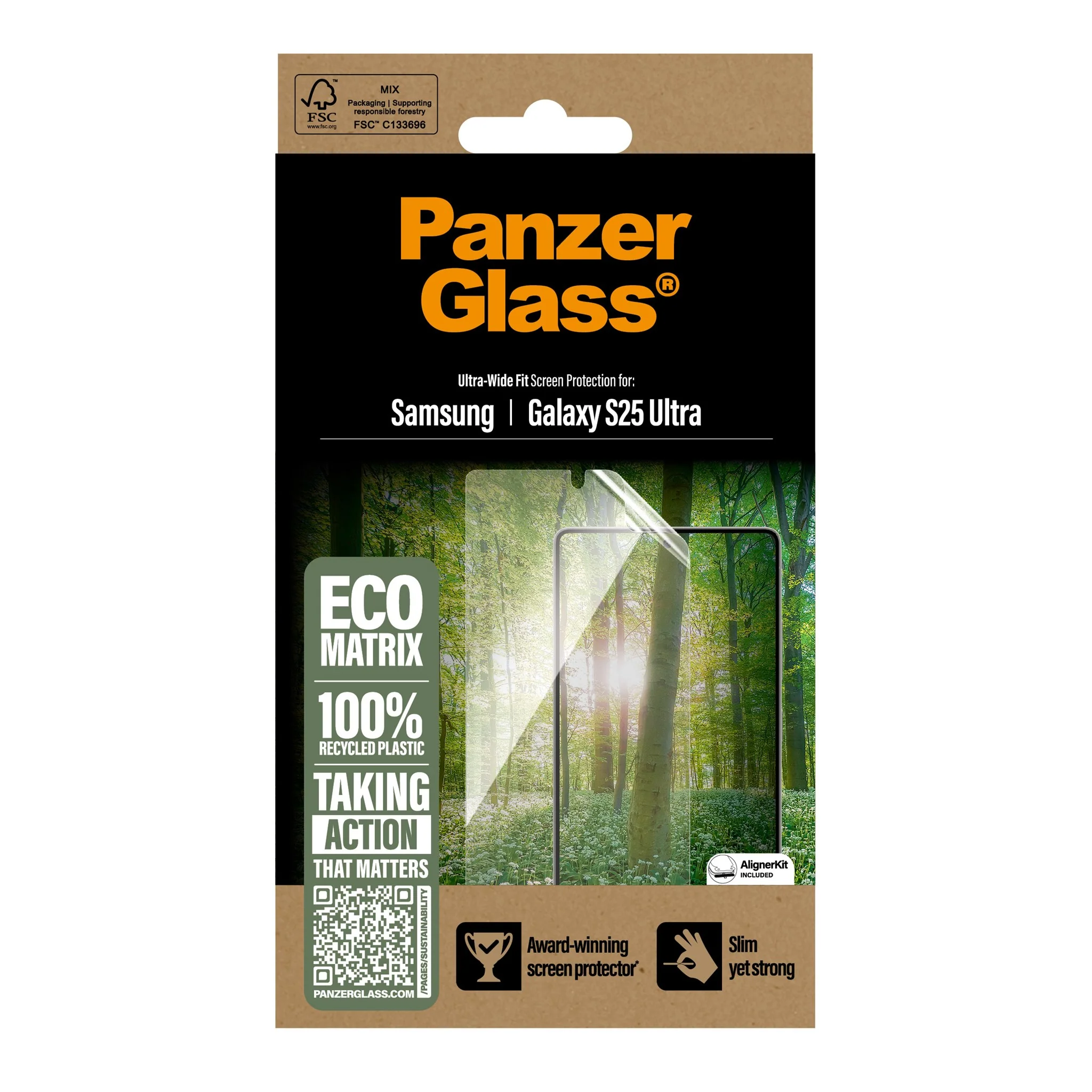 PanzerGlass® ECO MATRIX Screen Protector Samsung Galaxy S25 Ultra | Ultra-Wide Fit - Image 3