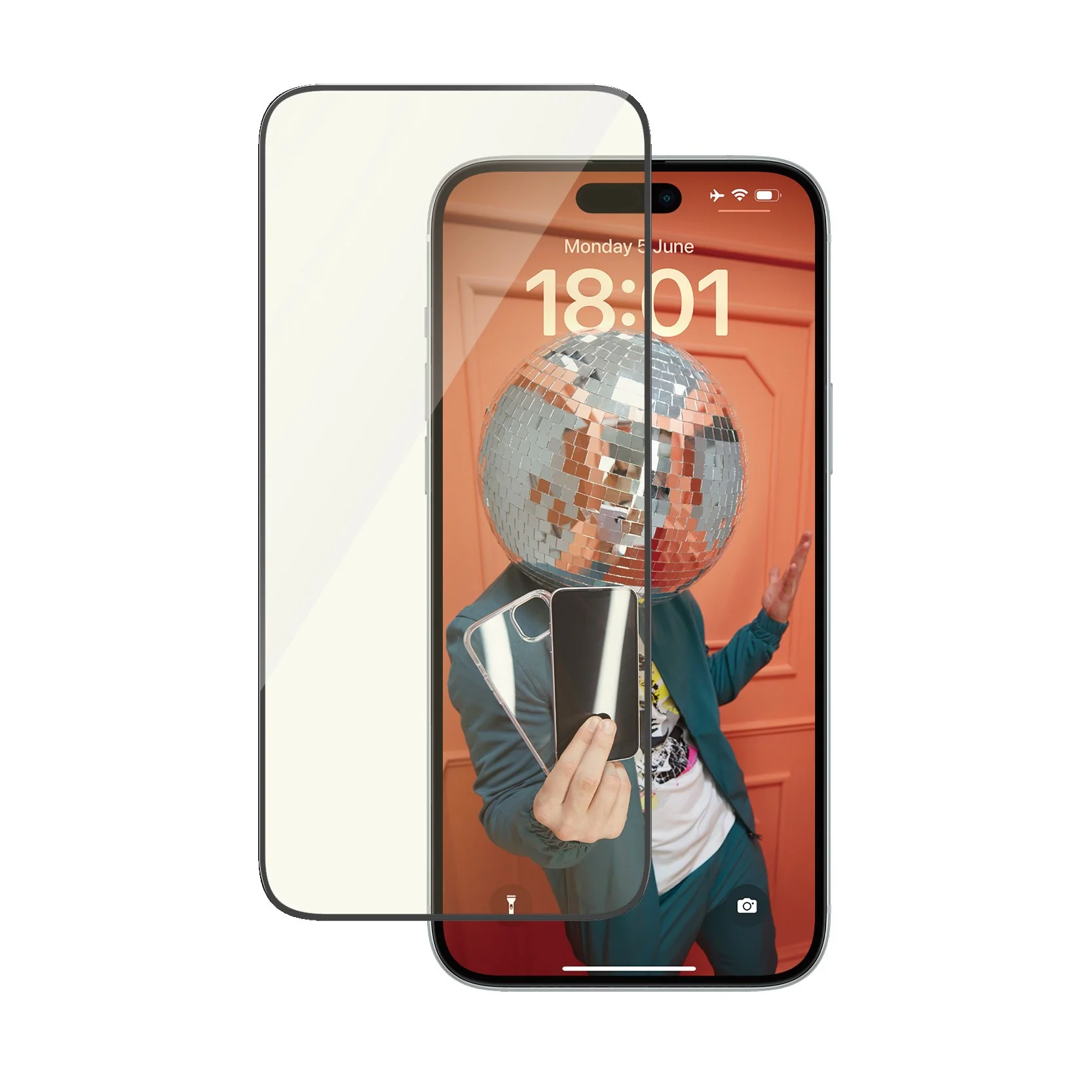 PanzerGlass® EyeCARE™ Screen Protection iPhone 15 Plus | Ultra-Wide Fit w. EasyAligner