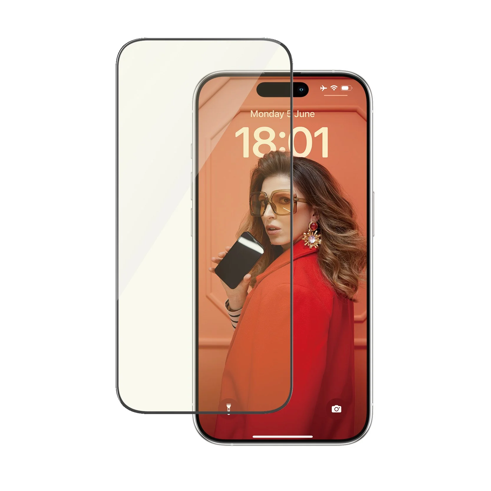 PanzerGlass® EyeCARE™ Screen Protection iPhone 15 Pro | Ultra-Wide Fit w. EasyAligner