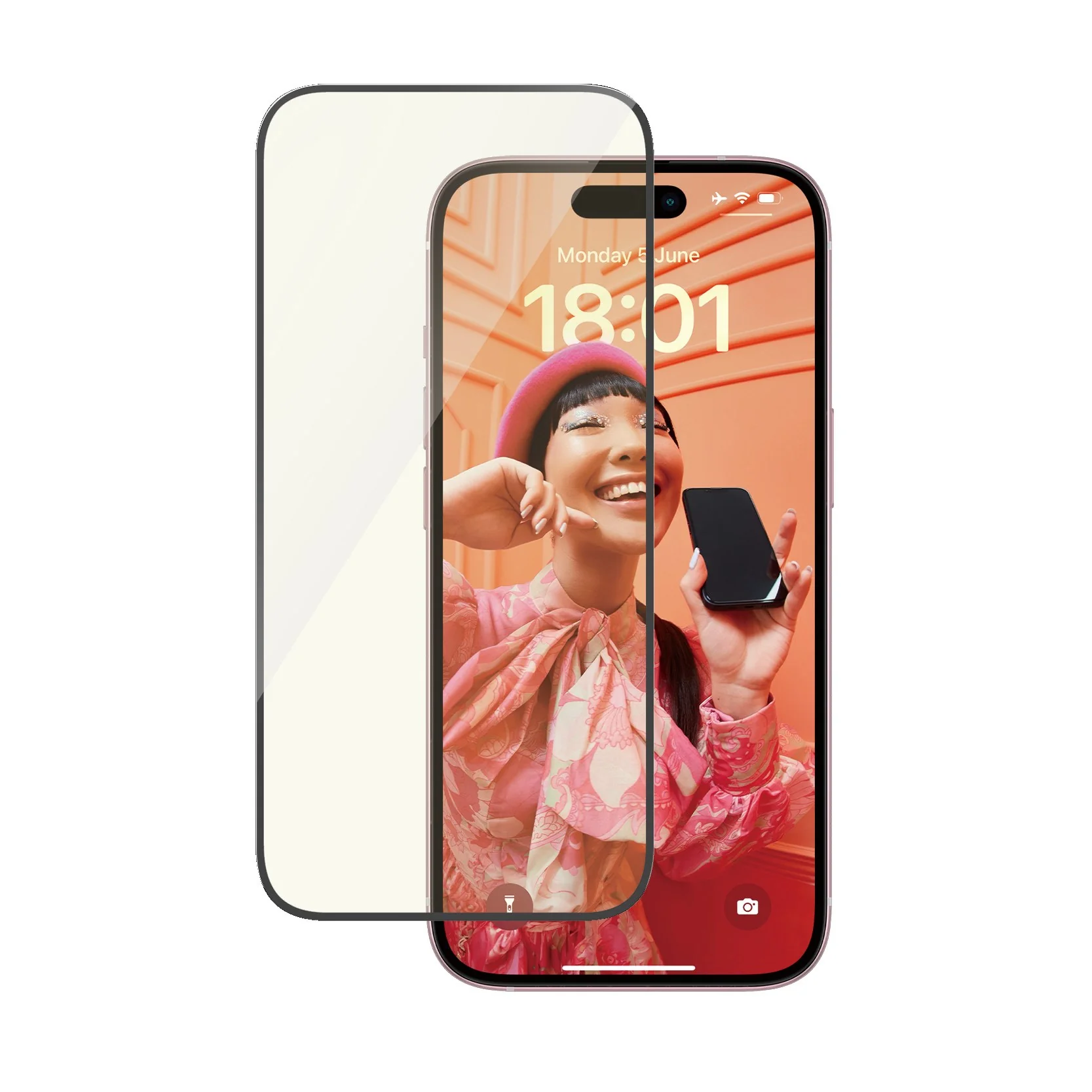 PanzerGlass® EyeCARE™ Screen Protection iPhone 15 | Ultra-Wide Fit w. EasyAligner