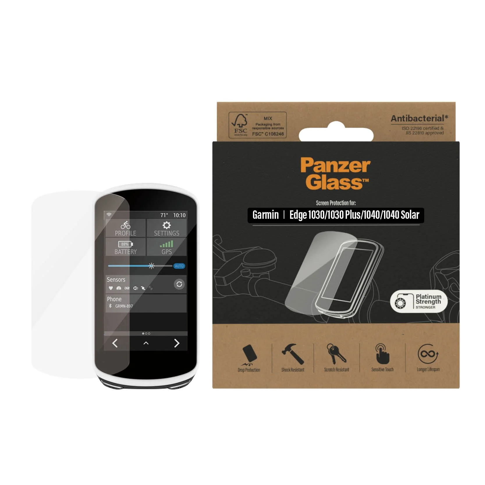 PanzerGlass® Garmin Edge 1030 | 1040 - Anti-Glare | Screen Protector Glass - Image 2