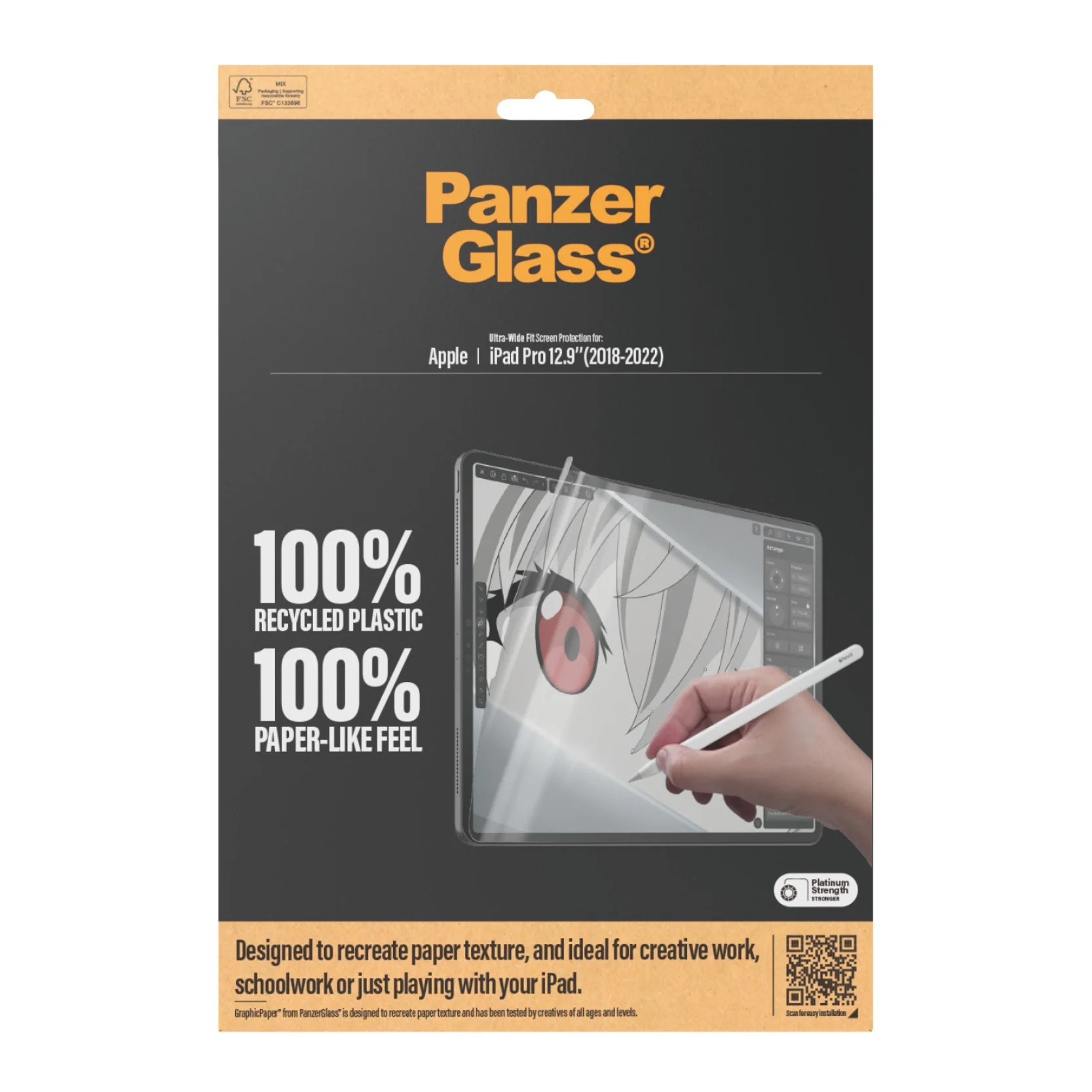 PanzerGlass® GraphicPaper® Screen Protector iPad Pro 12.9'' (2018, 2020, 2021, 2022) | Ultra-Wide Fit - Image 3