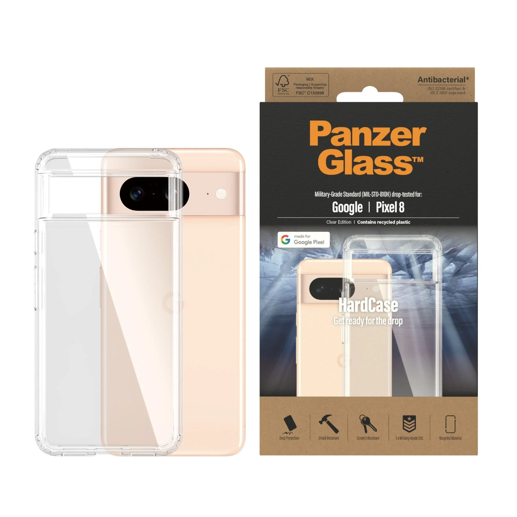 PanzerGlass® HardCase Transparent  Google Pixel 8 - Image 2