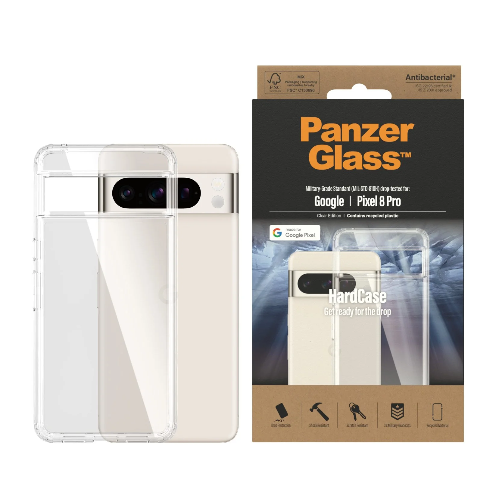 PanzerGlass® HardCase Transparent  Google Pixel 8 Pro - Image 2
