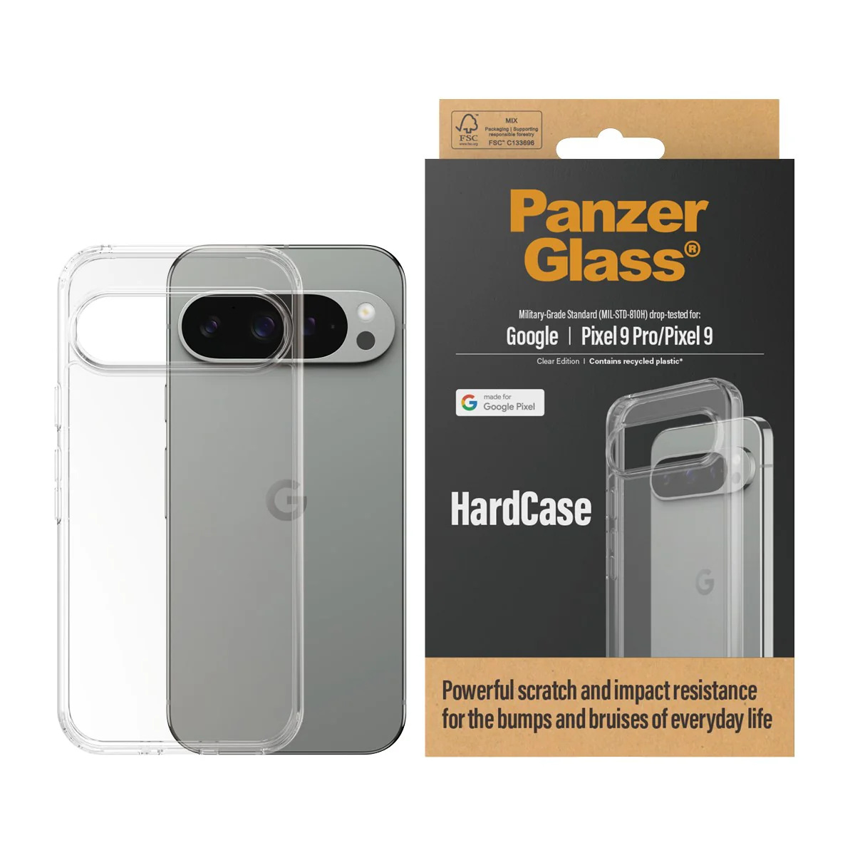 PanzerGlass® HardCase Transparent Google Pixel 9 Pro 5G | 9 5G - Image 2