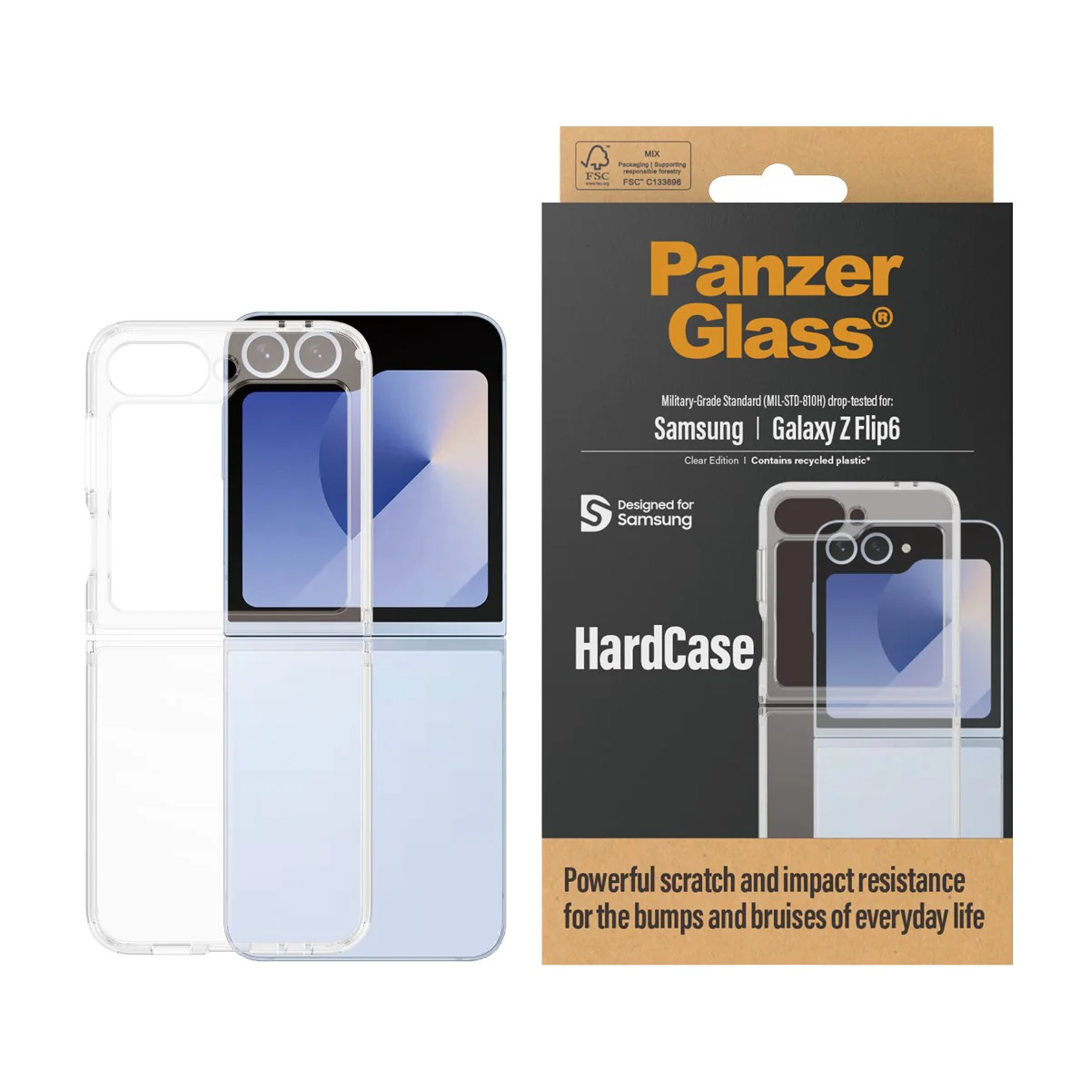 PanzerGlass® HardCase Transparent Samsung Galaxy Z Flip6 - Image 2