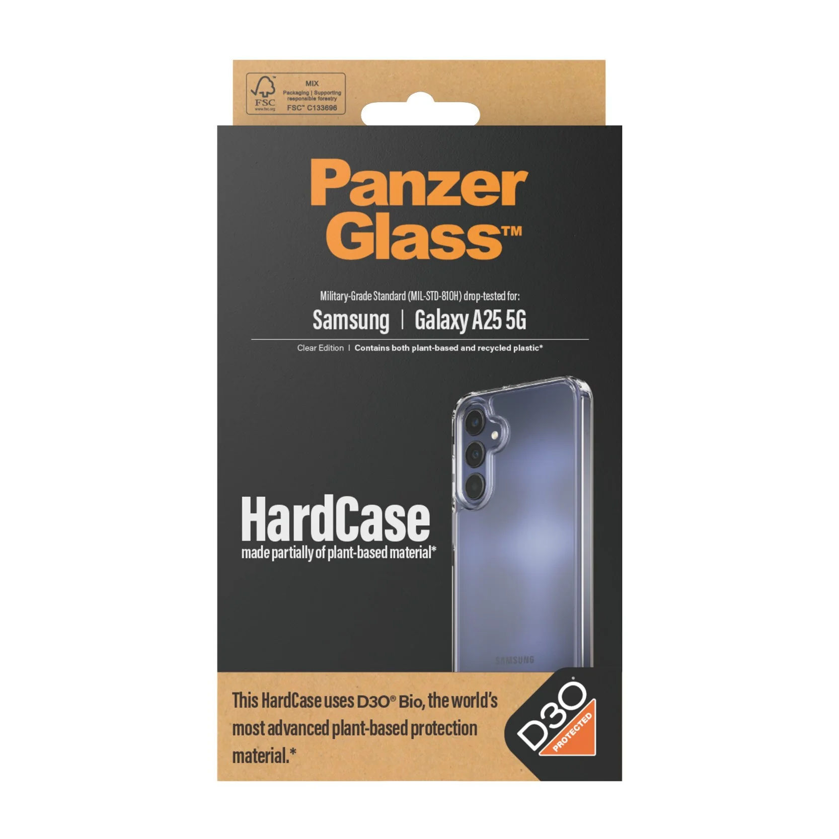 PanzerGlass® HardCase Transparent w. D3O® Samsung Galaxy A25 5G - Image 3
