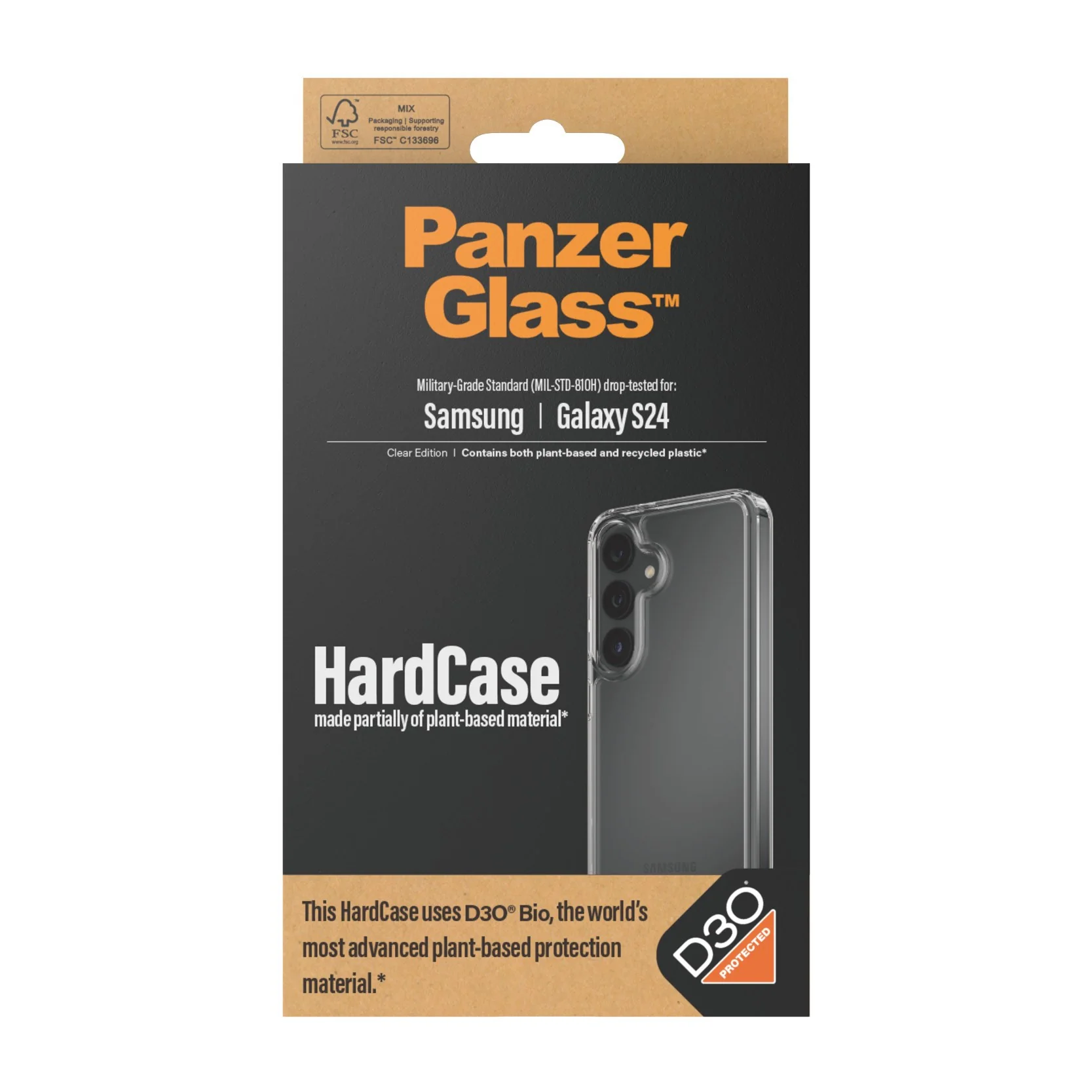 PanzerGlass® HardCase Transparent w. D3O® Samsung Galaxy S24 - Image 3