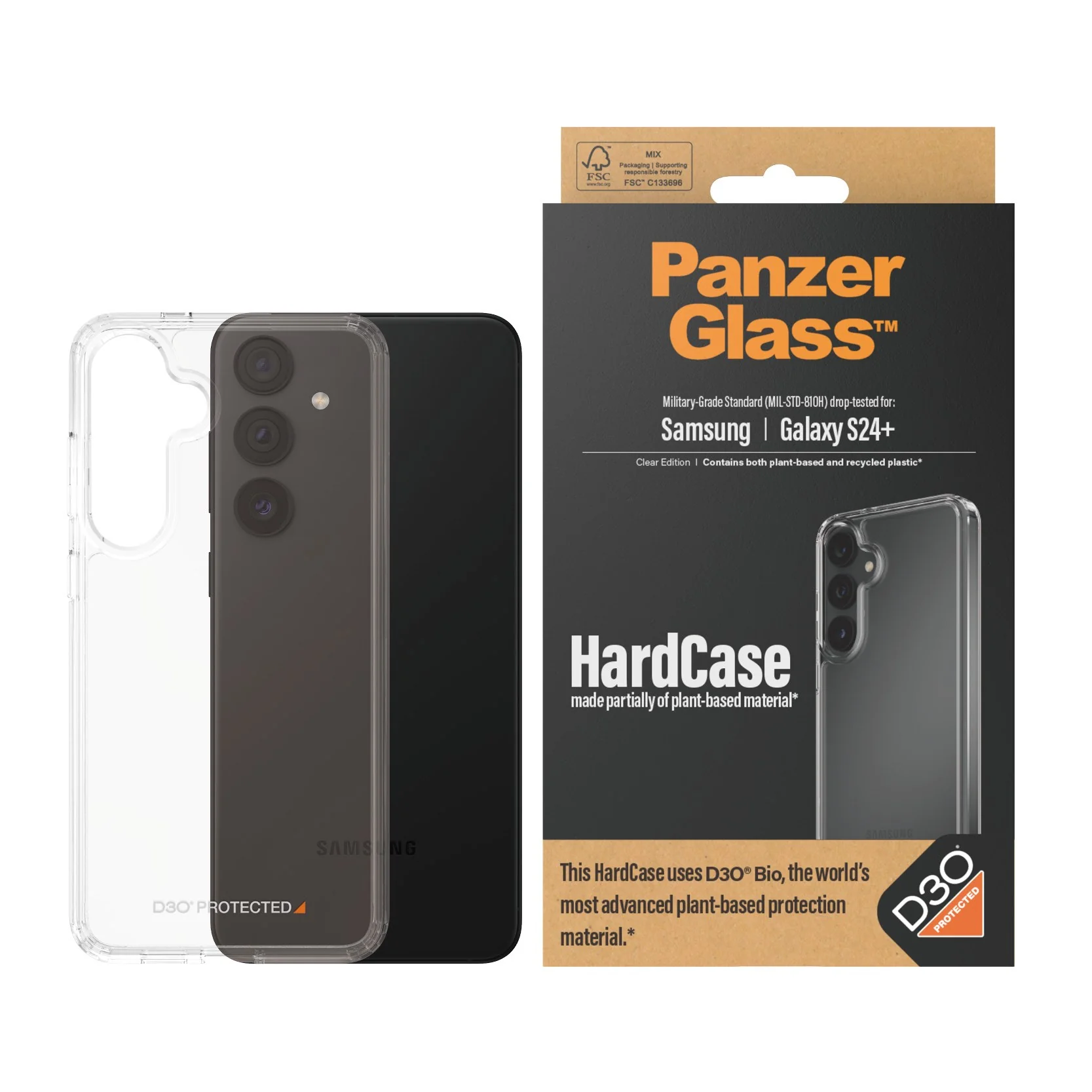 PanzerGlass® HardCase Transparent w. D3O® Samsung Galaxy S24+ - Image 2