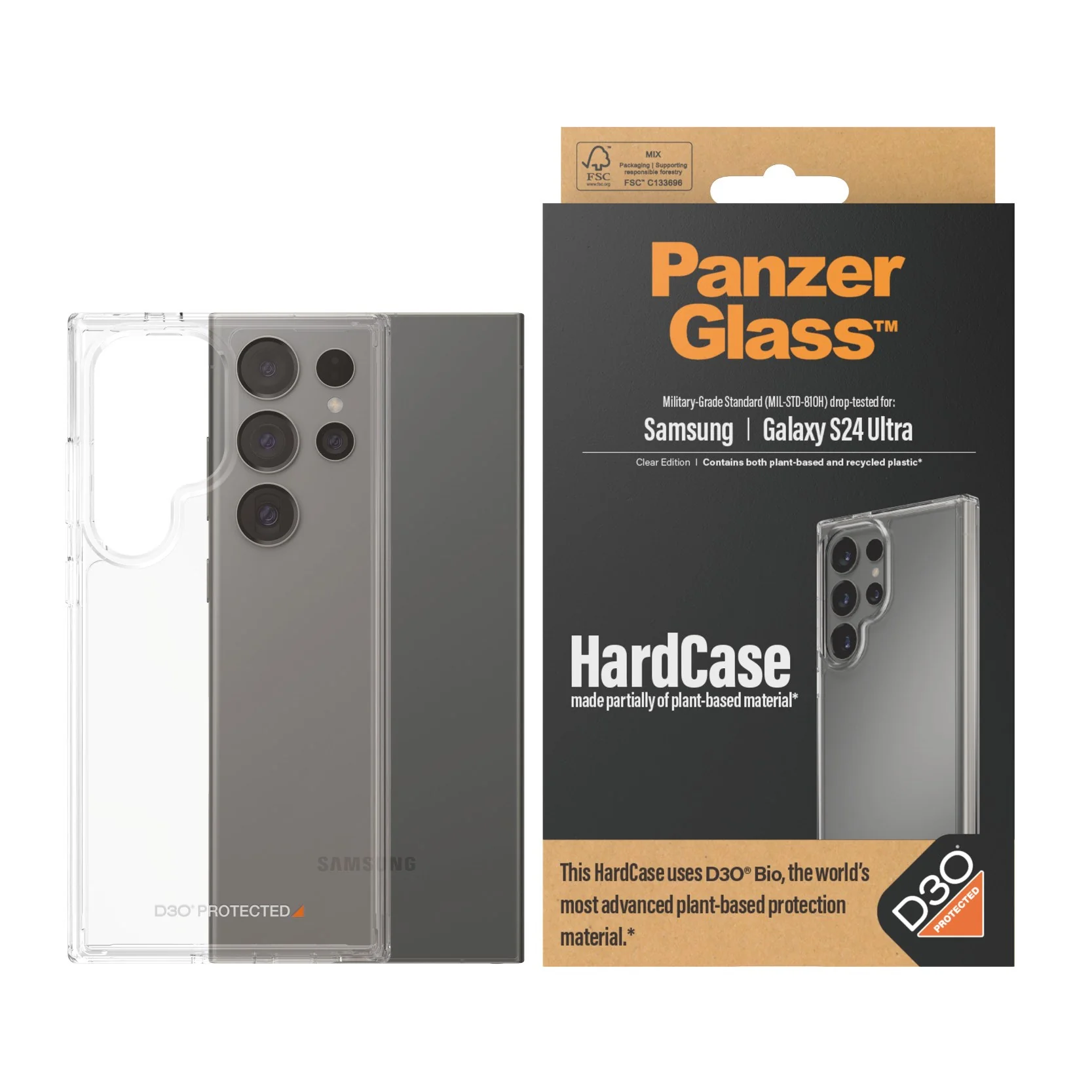 PanzerGlass® HardCase Transparent w. D3O® Samsung Galaxy S24 Ultra - Image 2