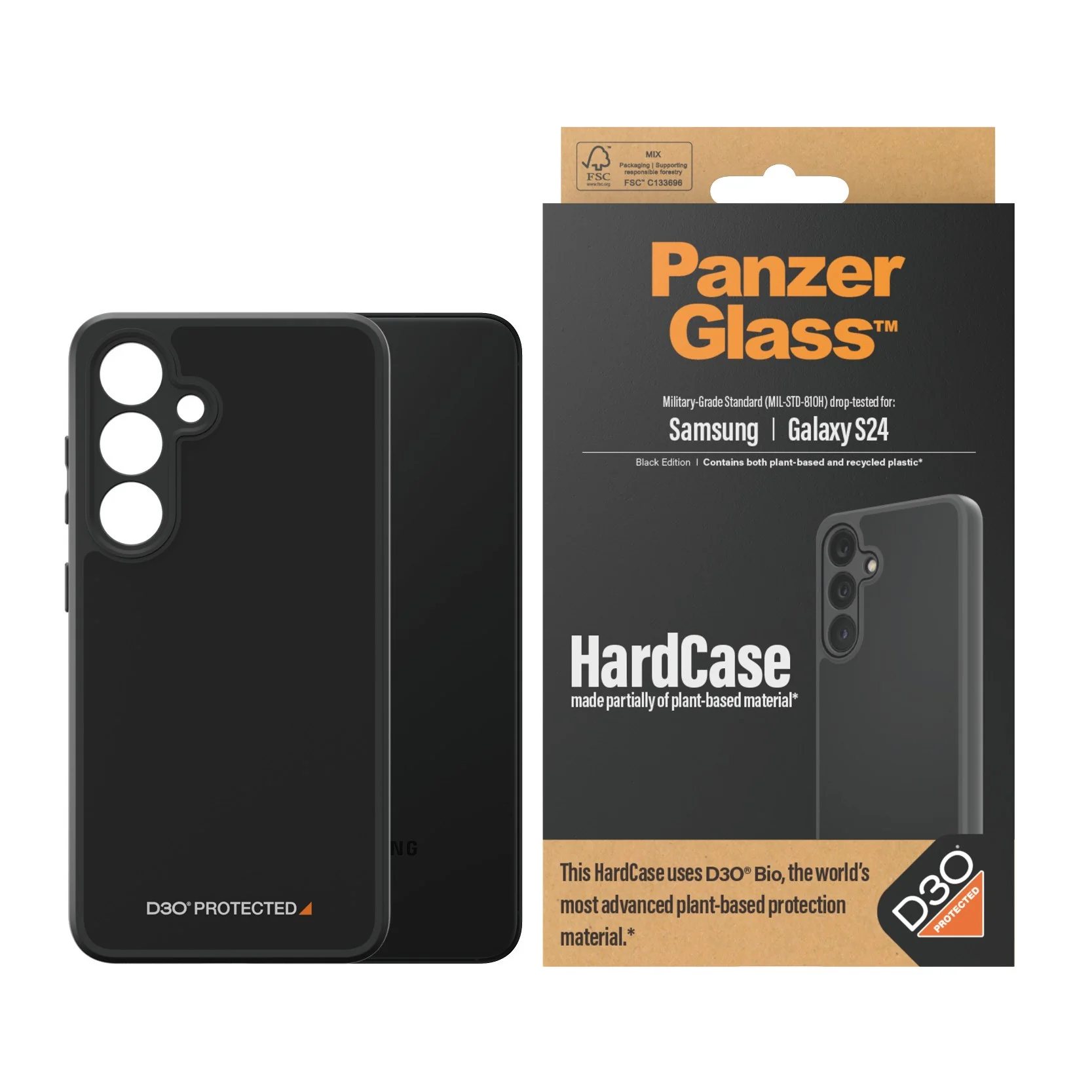 PanzerGlass® HardCase Black w.  D3O® Samsung Galaxy S24 - Image 2