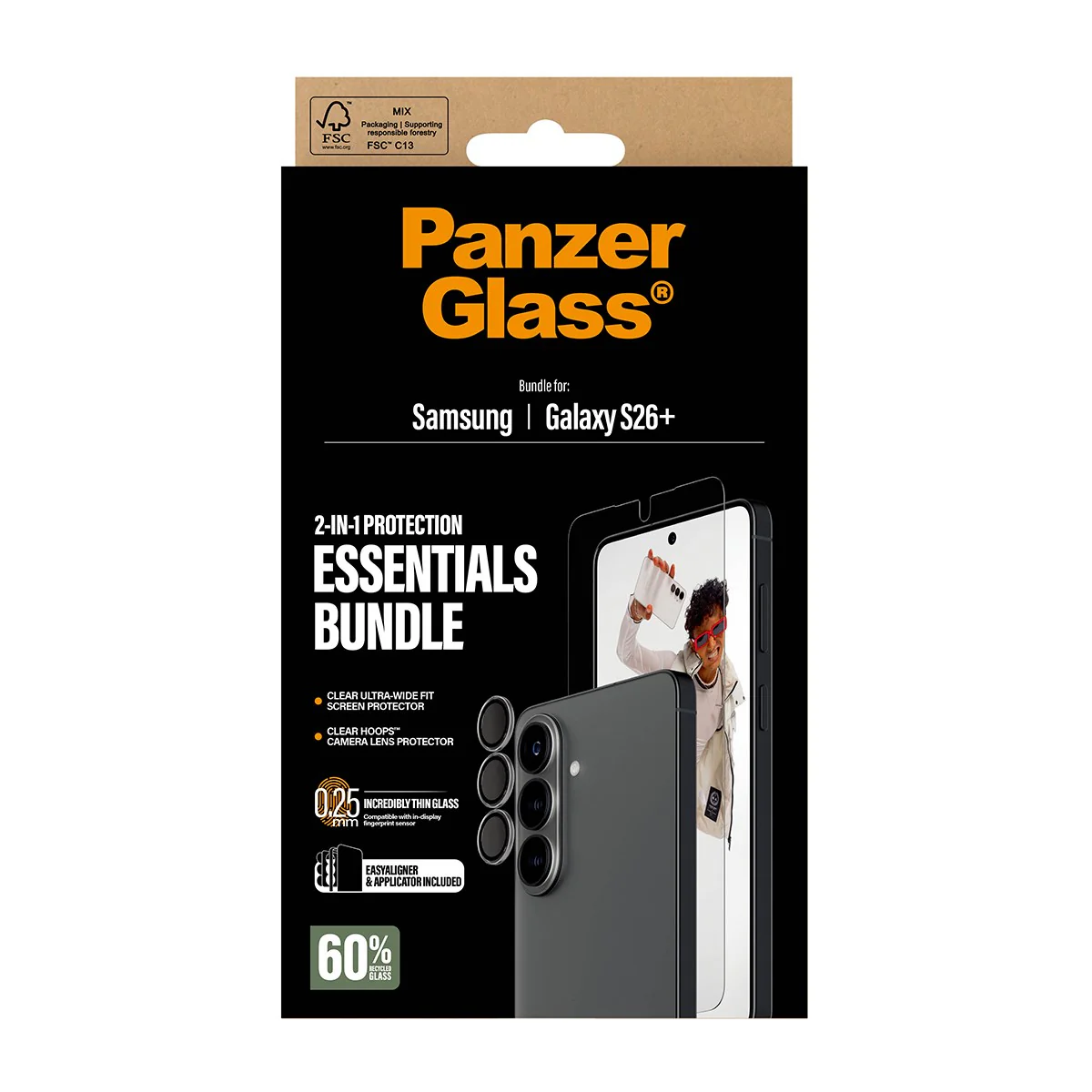 PanzerGlass® Hoops® 2-in-1 Bundle Samsung Galaxy S26+ | Ultra-Wide Fit - Image 3