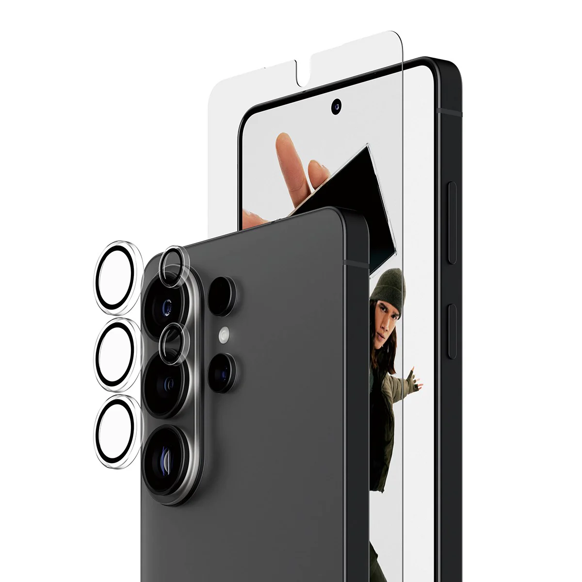 PanzerGlass® Hoops® 2-in-1 Bundle Samsung Galaxy S26 Ultra | Ultra-Wide Fit