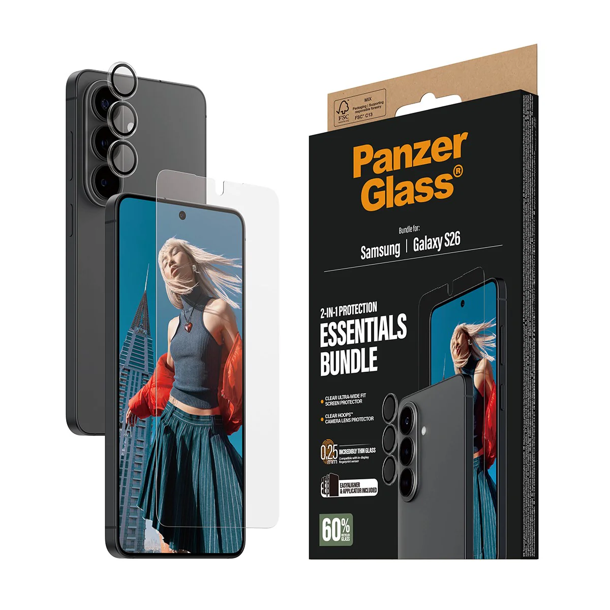 PanzerGlass® Hoops® 2-in-1 Bundle Samsung Galaxy S26 | Ultra-Wide Fit - Image 6