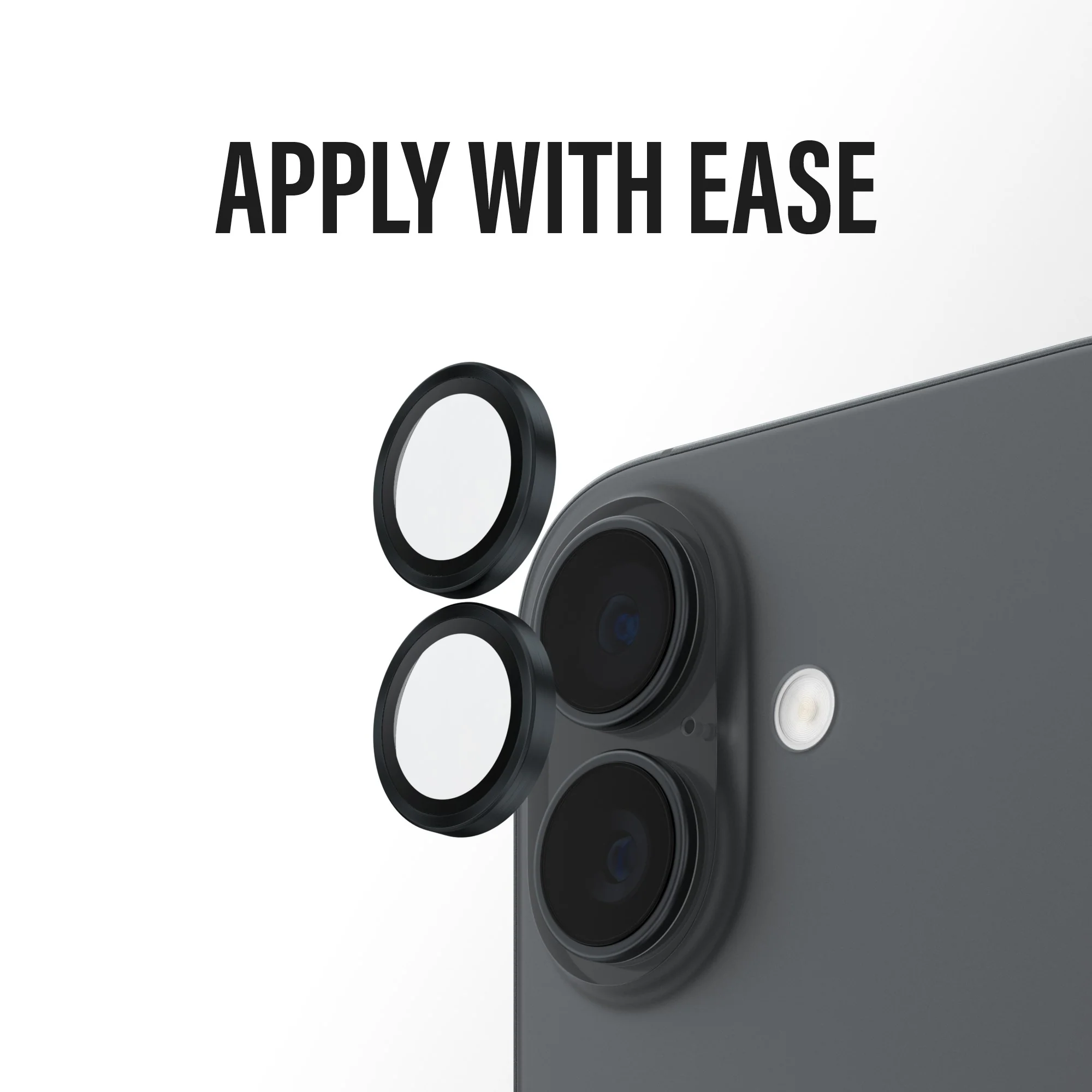 PanzerGlassÂź HoopsÂź Camera Lens Protector Black iPhone 17 | iPhone 16 | 16 Plus - Image 10